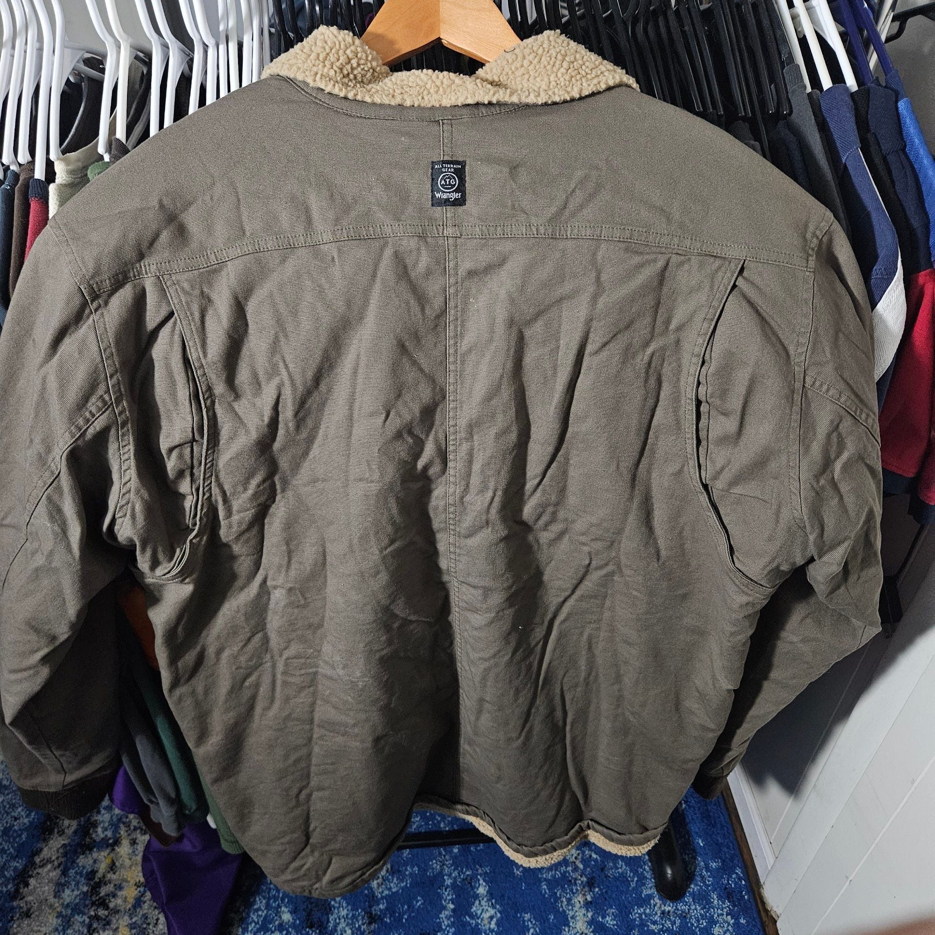 ATG Sherpa Lined Canvas Jacket Size XLT 7