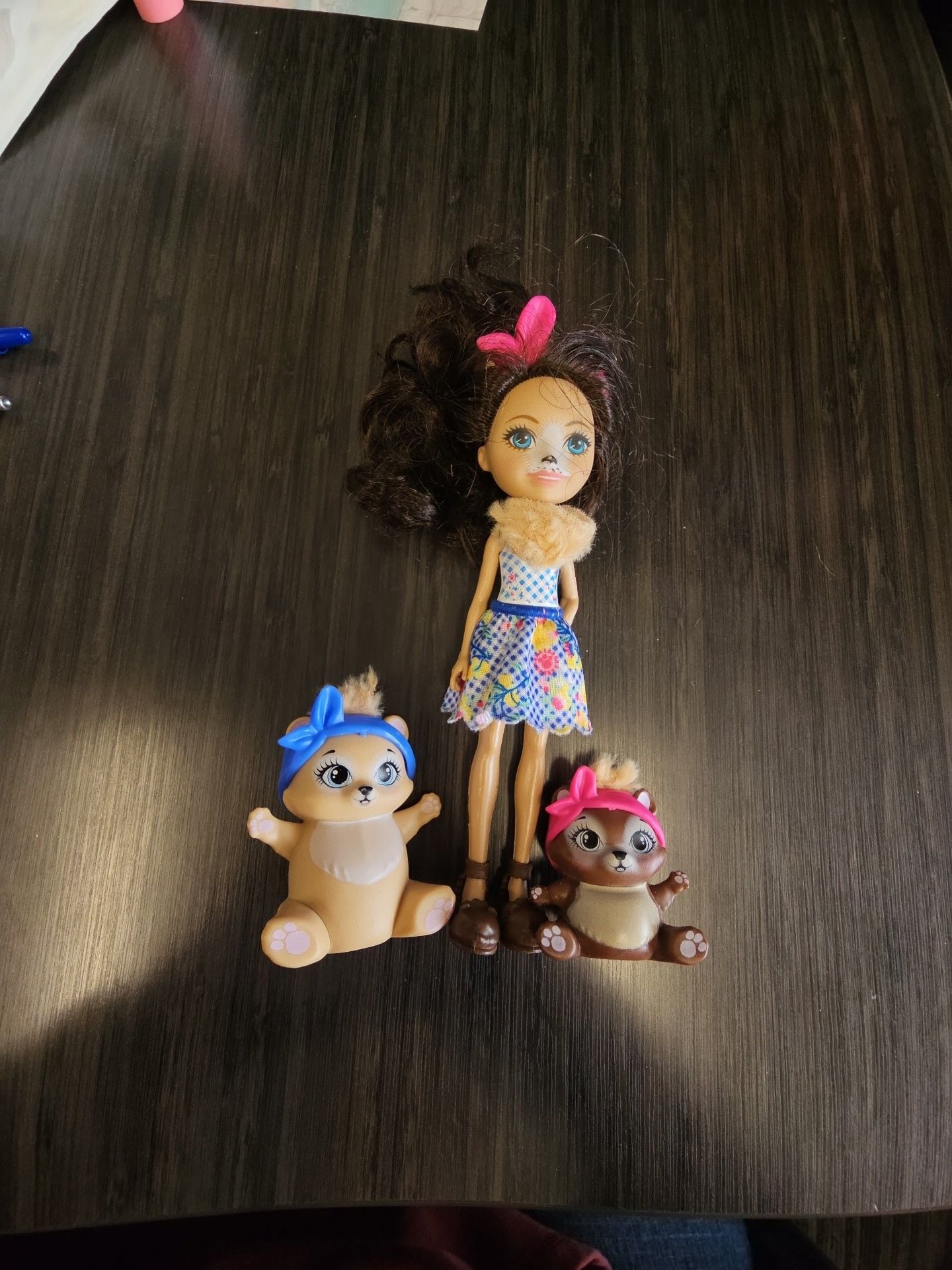 Mattel Enchantimals Paws for a Picnic Bren Bear Doll Snore and Zia 1