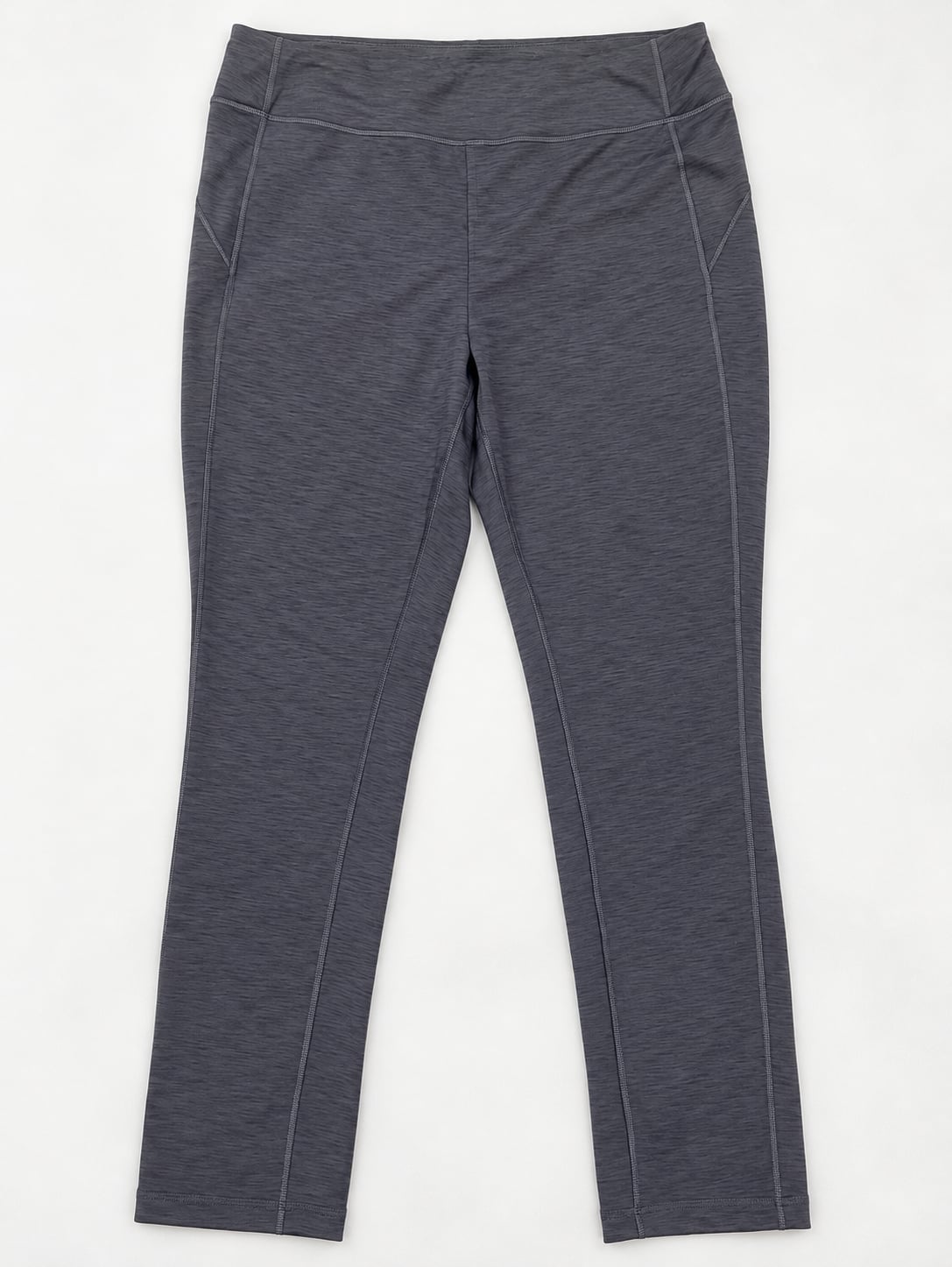 Duluth Trading Co NoGA Classic Slim Leg Pants Womens L Gray Heather Stretch 31” 4