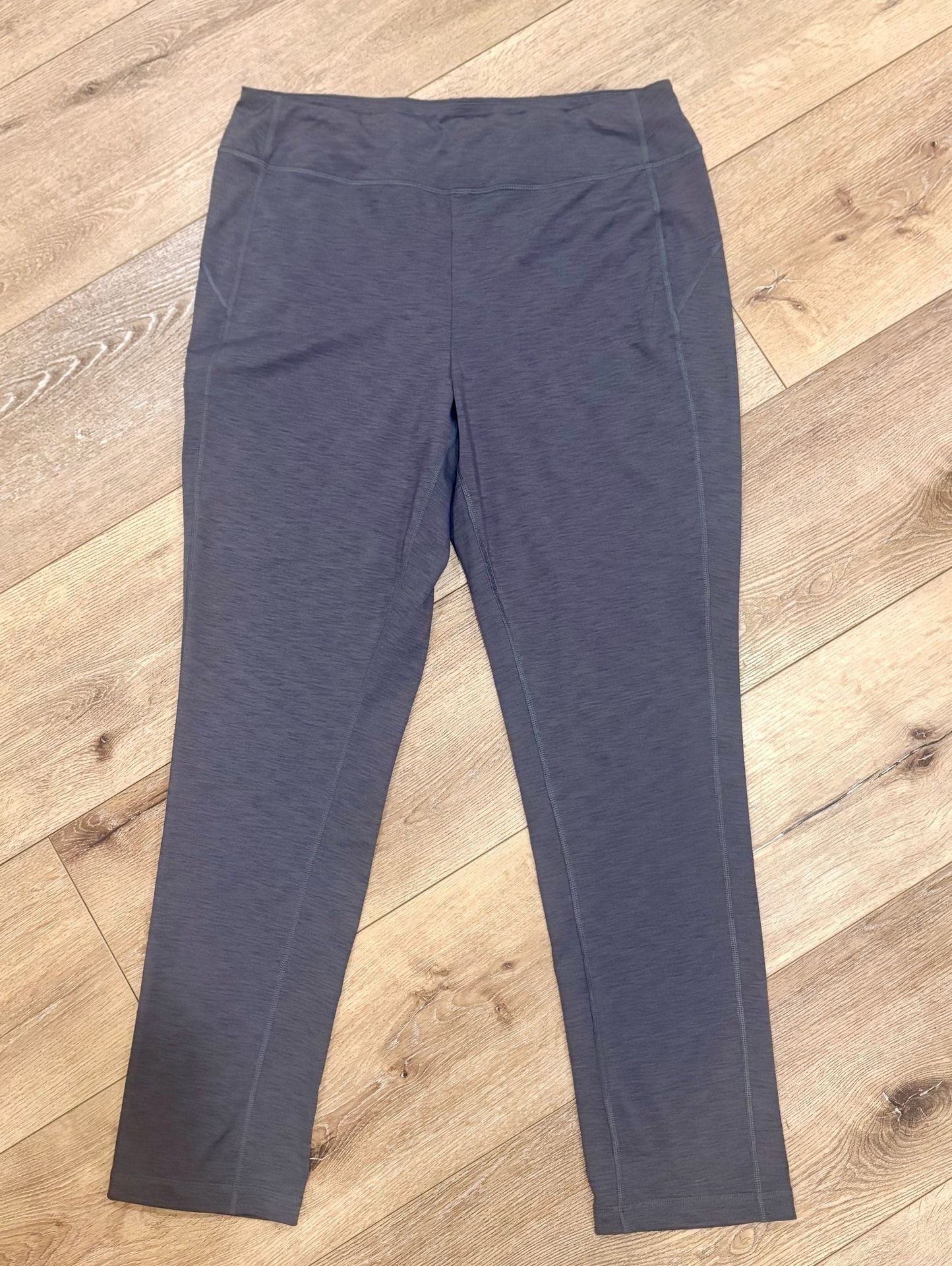 Duluth Trading Co NoGA Classic Slim Leg Pants Womens L Gray Heather Stretch 31” 12