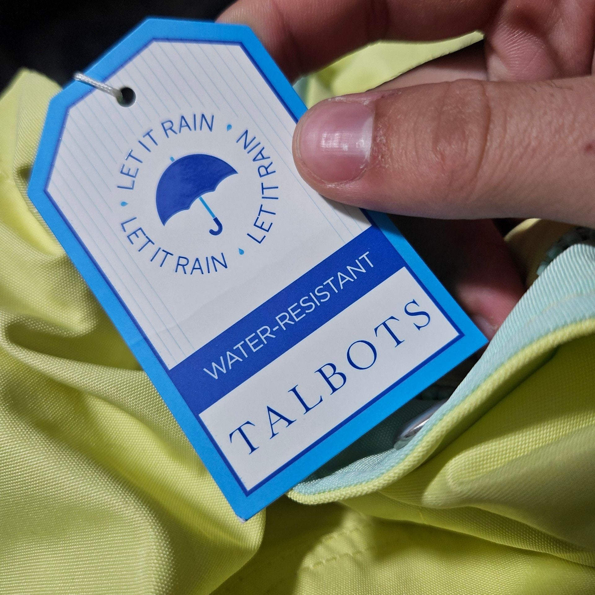 Talbots Plus Water-Resistant Hooded Jacket Size 1X Yellow 7