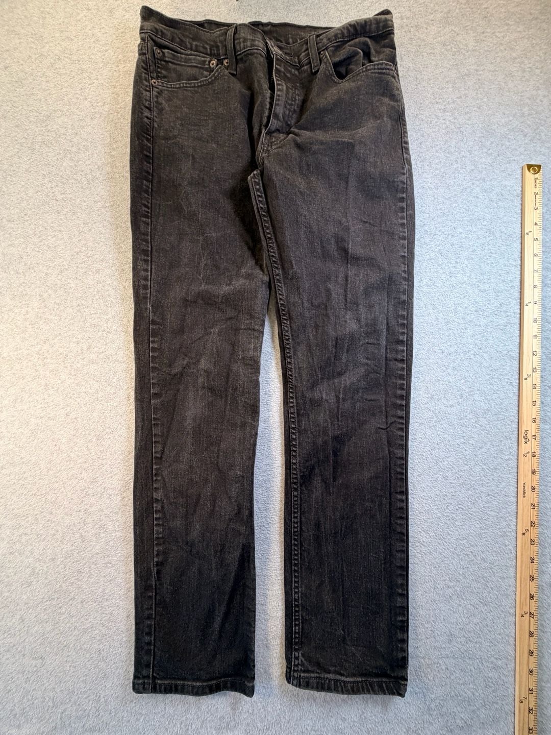 Levi's 511 Slim Jeans 34x32 Black Denim 2