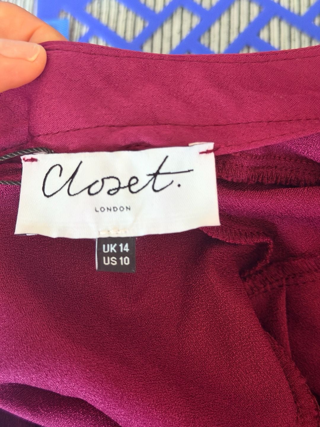 Closet London New Magenta PleatedDress  9