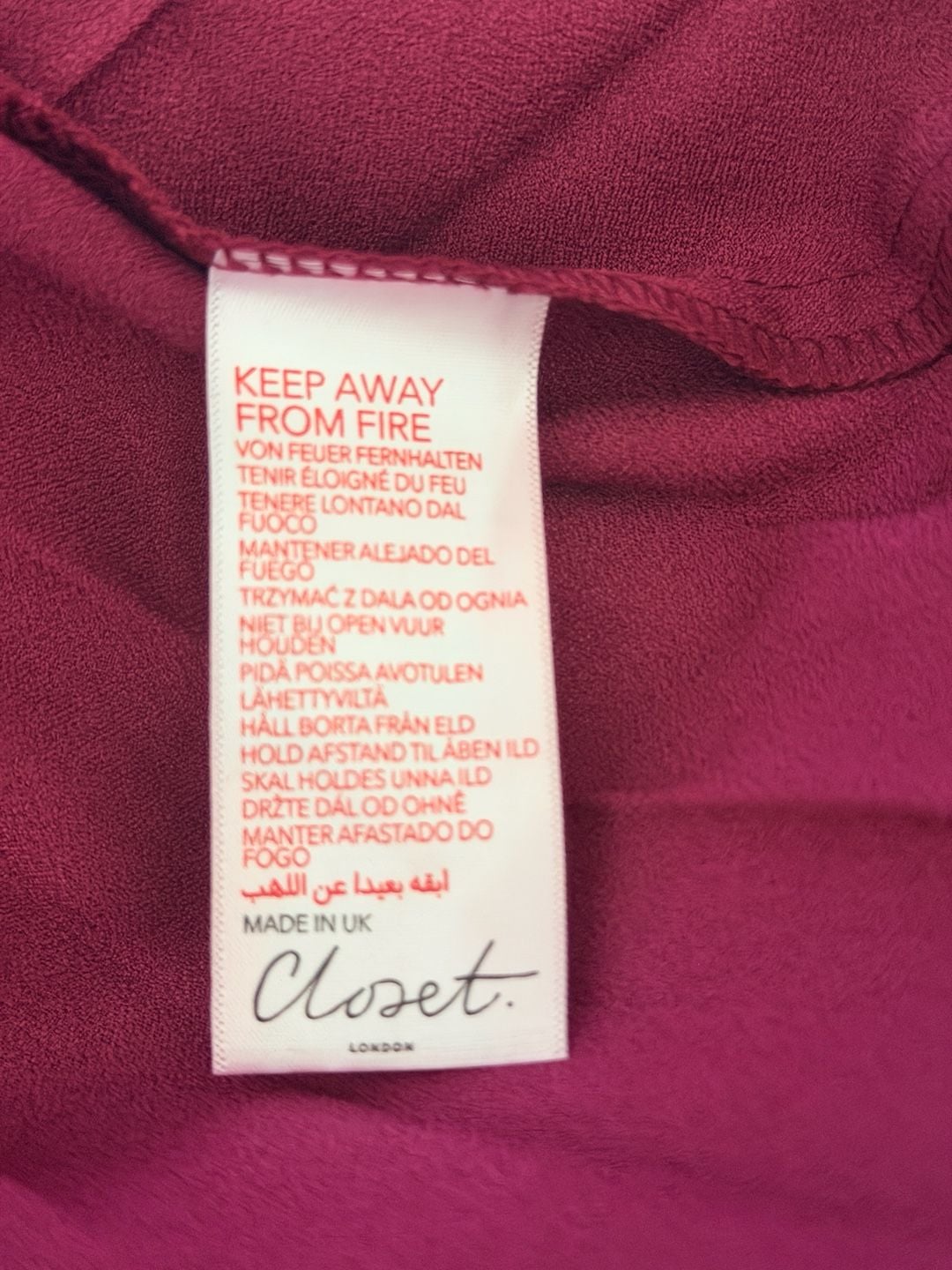 Closet London New Magenta PleatedDress  11