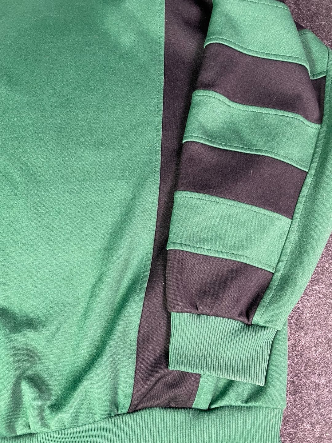 Adidas Vintage 1/4 Zip Pullover Sweatshirt Green Size L 12