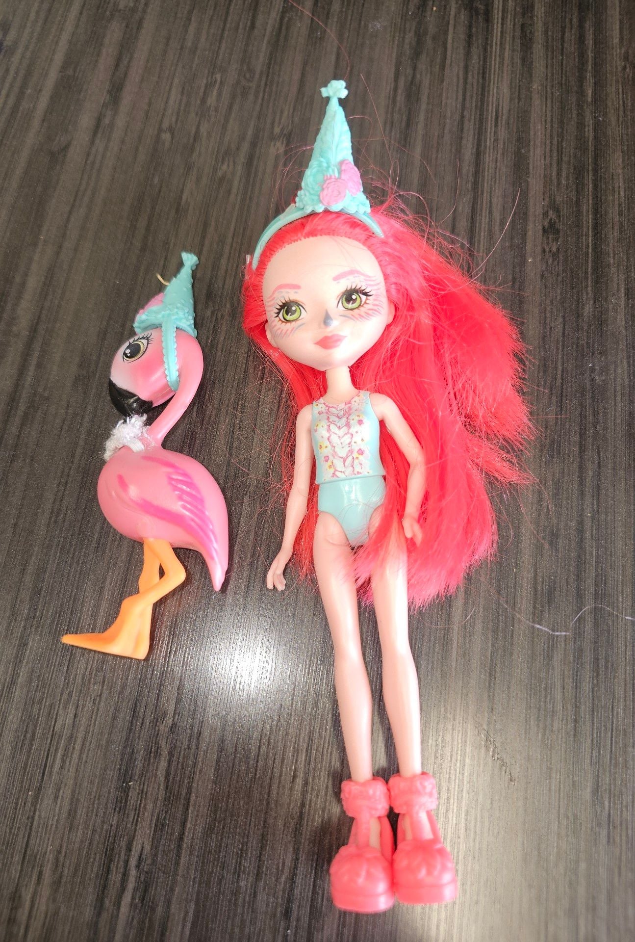 Mattel Enchantimals Fanci Flamingo Doll And Swank Pet 1