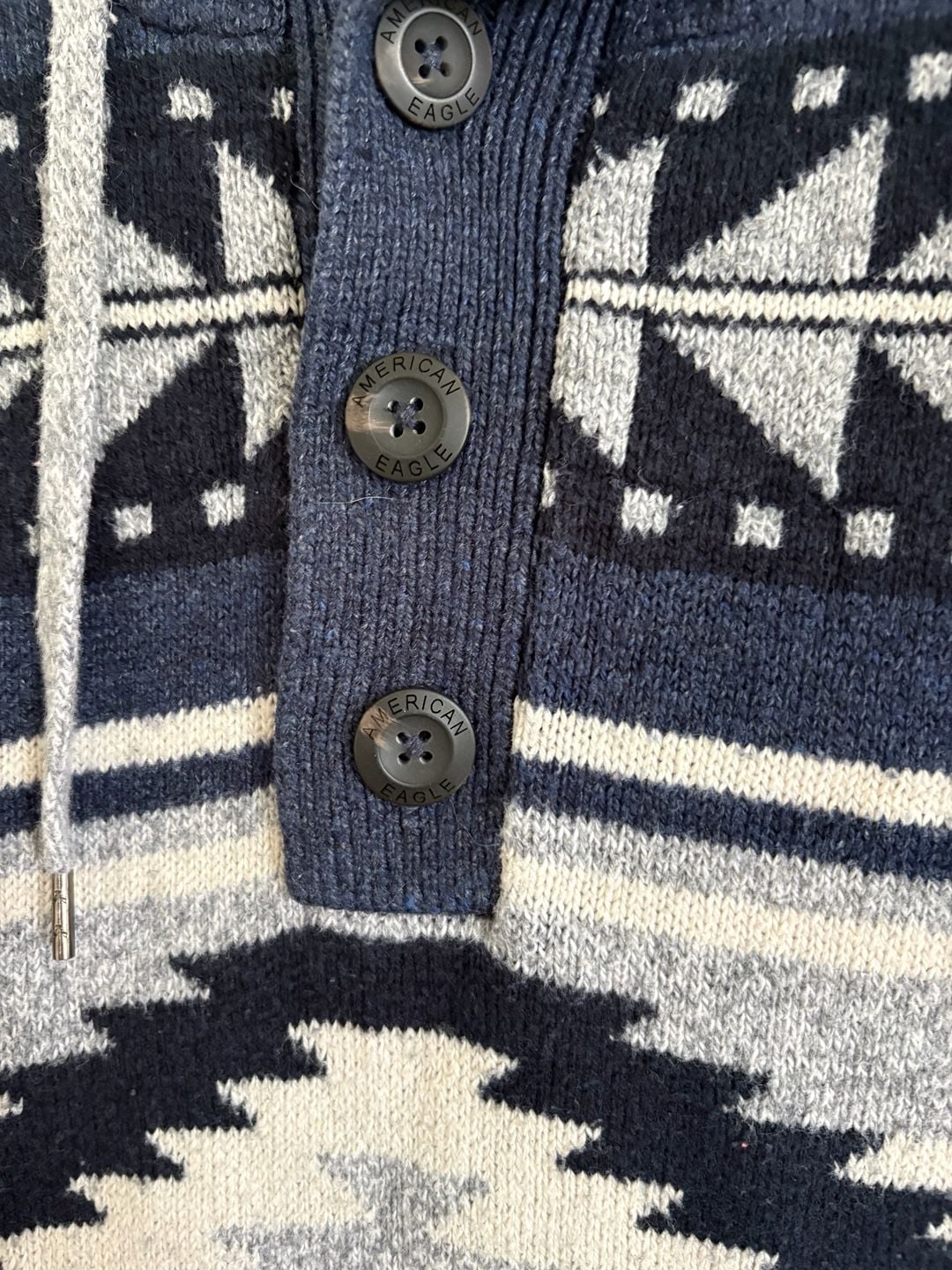 American Eagle Outfitters Sweater Hoodie XS Aztec Print 5