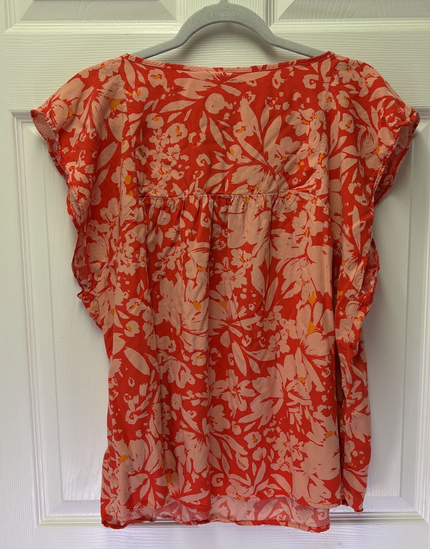 Gap Floral Blouse Size XXL Red 4