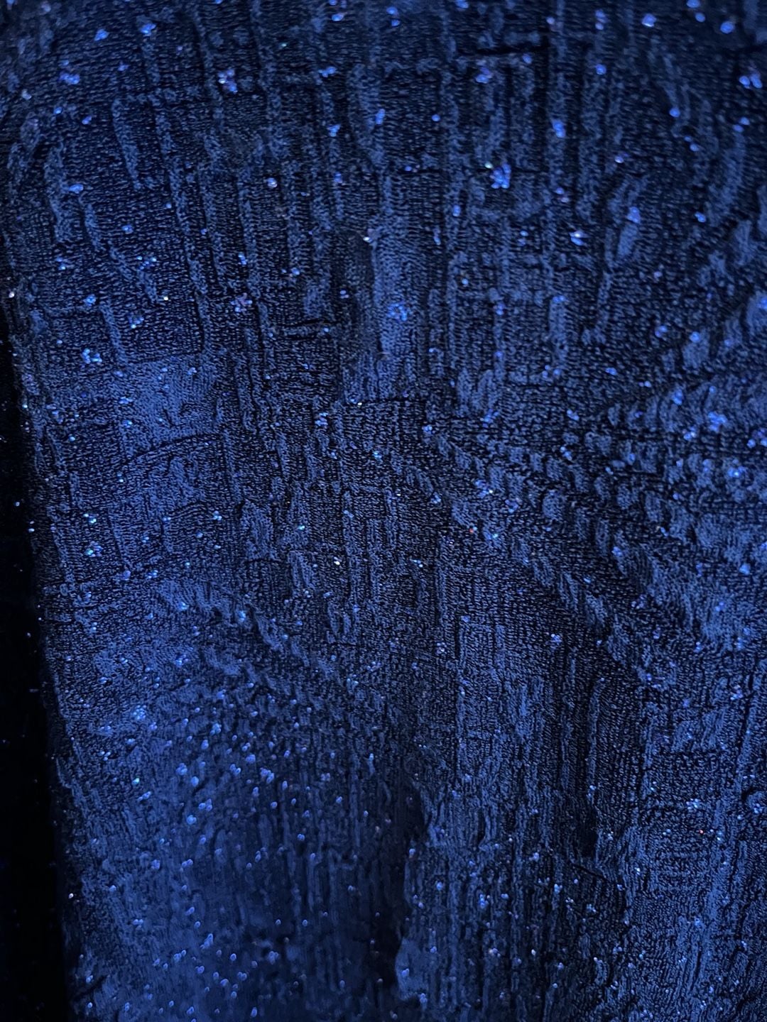 Alex Evenings Dress Set Size 12 Navy Blue Glitter Jacket Long 12
