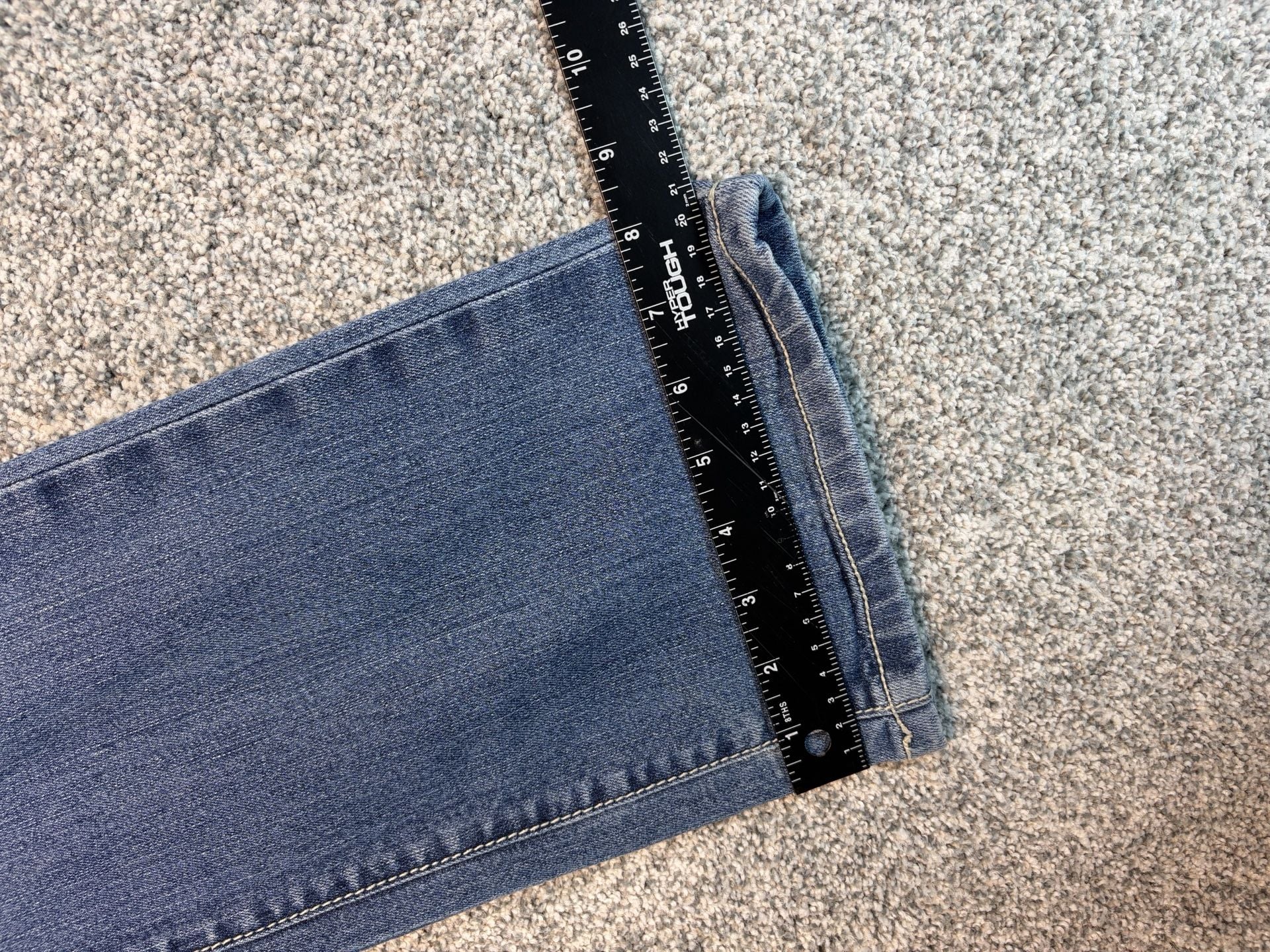 Jag Jeans Mid Rise Bootcut Jeans Size 6 Blue Embroidered Pockets 9
