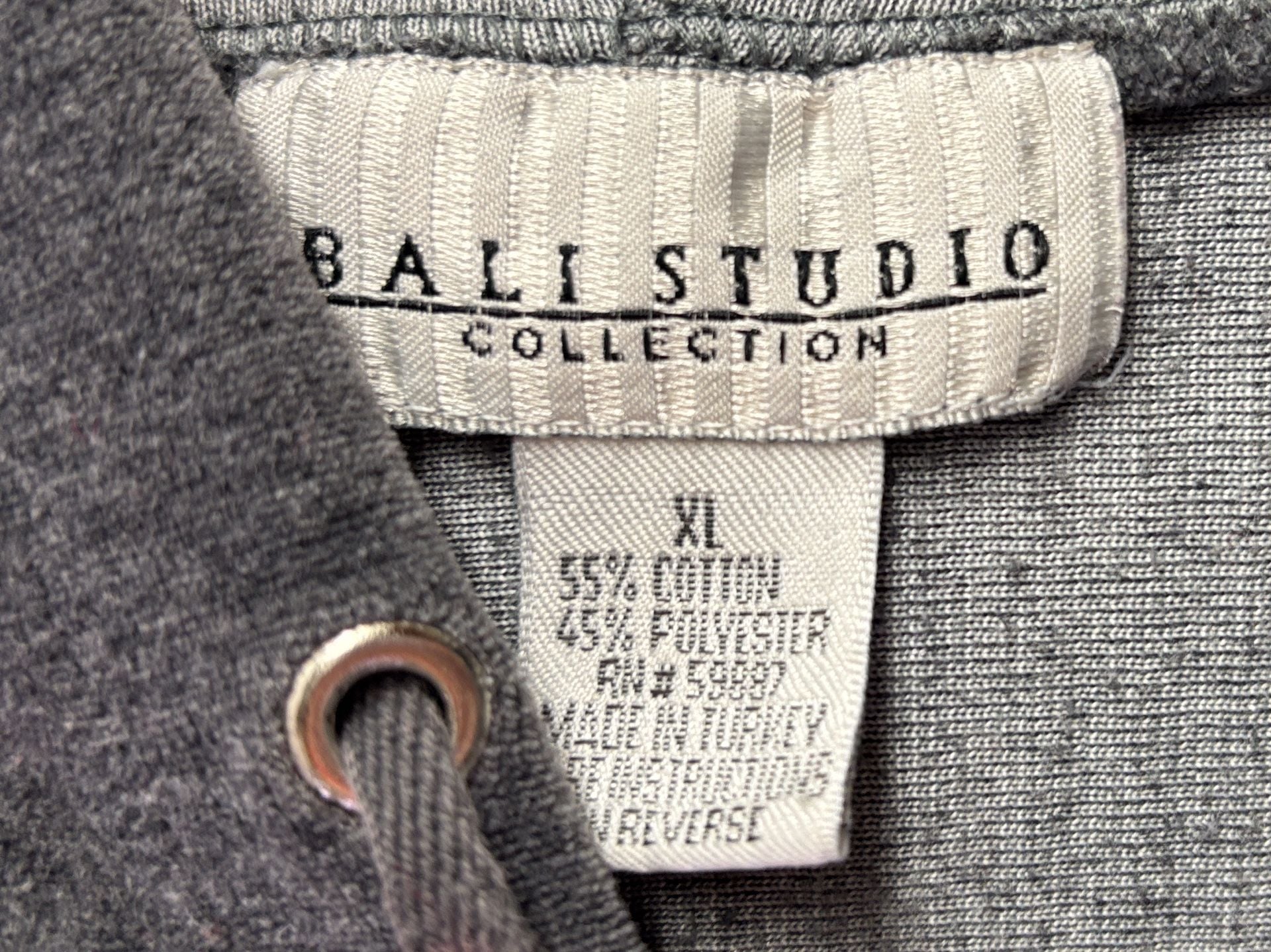 Bali Studio Hoodie Size XL Grey 3