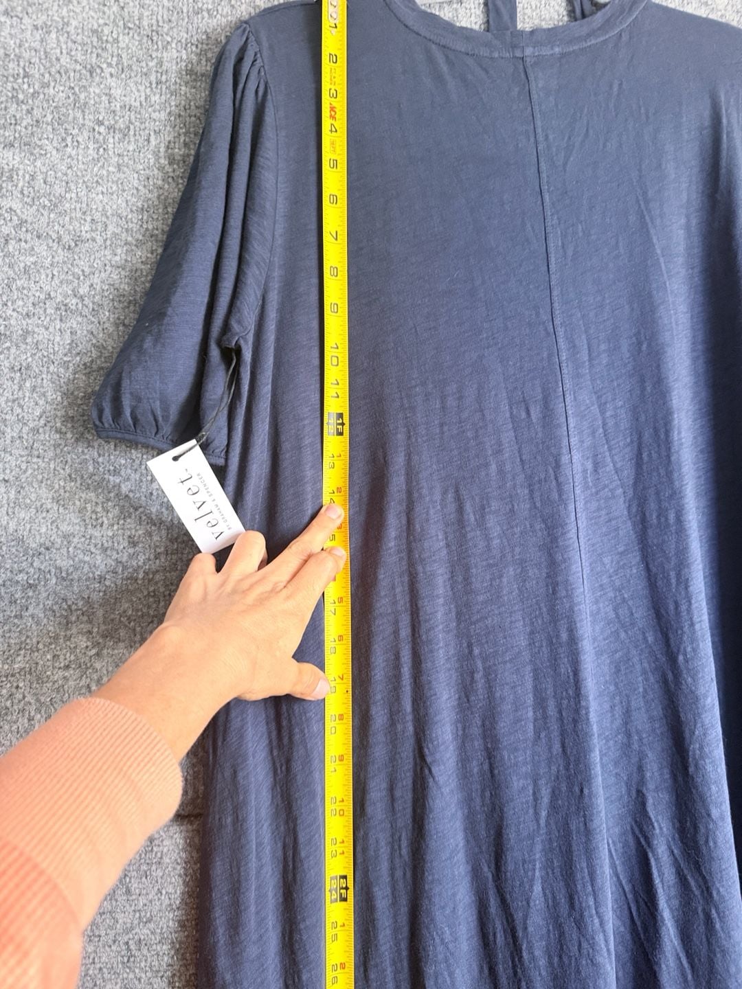 Velvet by Graham & Spencer New Slub Maxi Dress Size L 7
