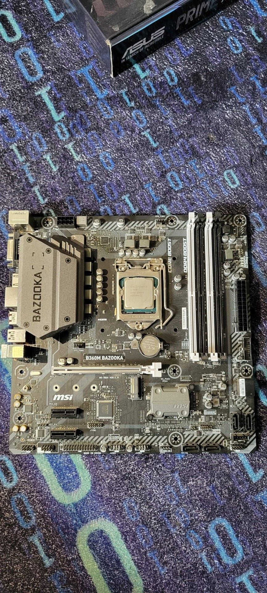 MSI B360M Bazooka Motherboard with CPU 3