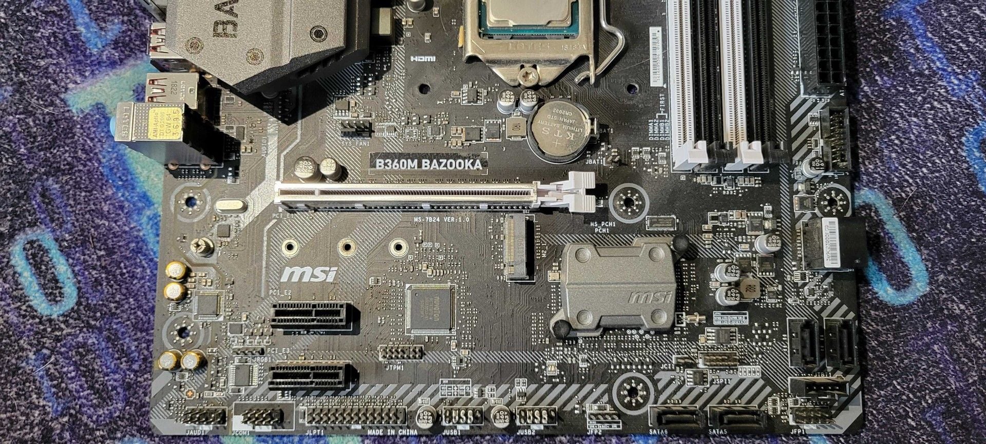 MSI B360M Bazooka Motherboard with CPU 5