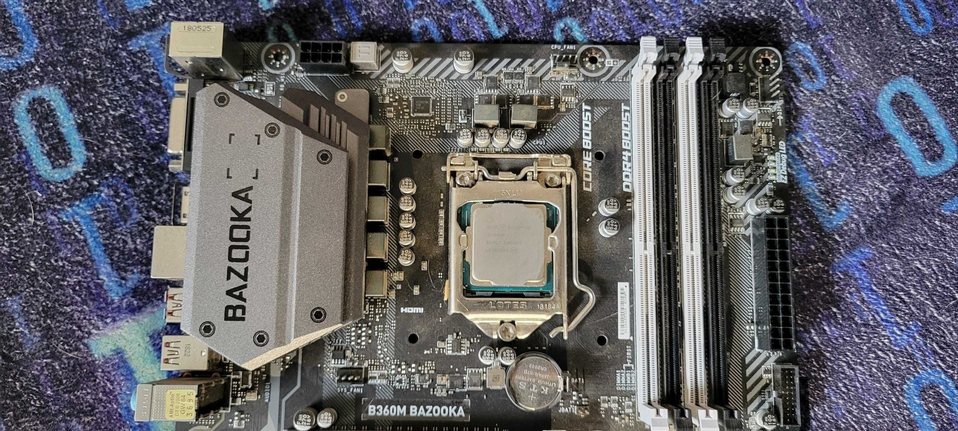 MSI B360M Bazooka Motherboard with CPU 6