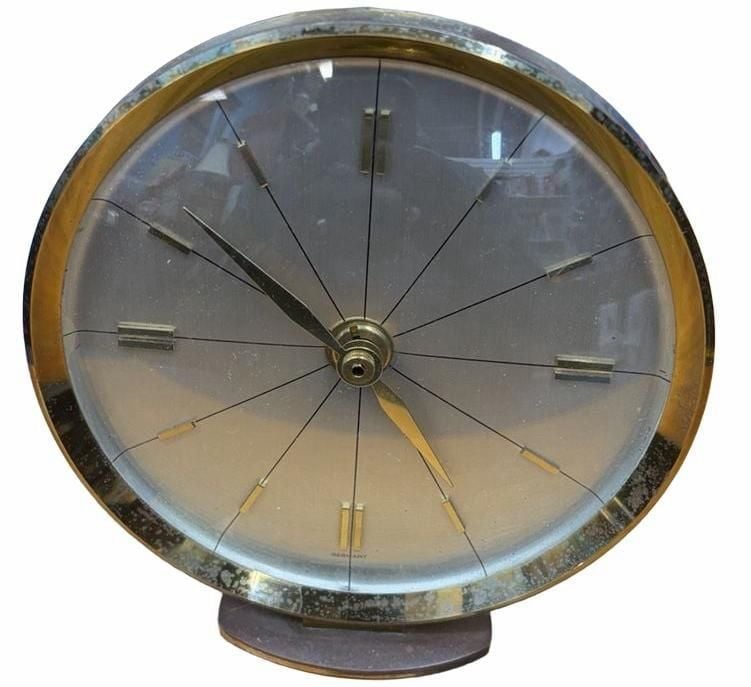 Vintage German Round Desk Clock 1