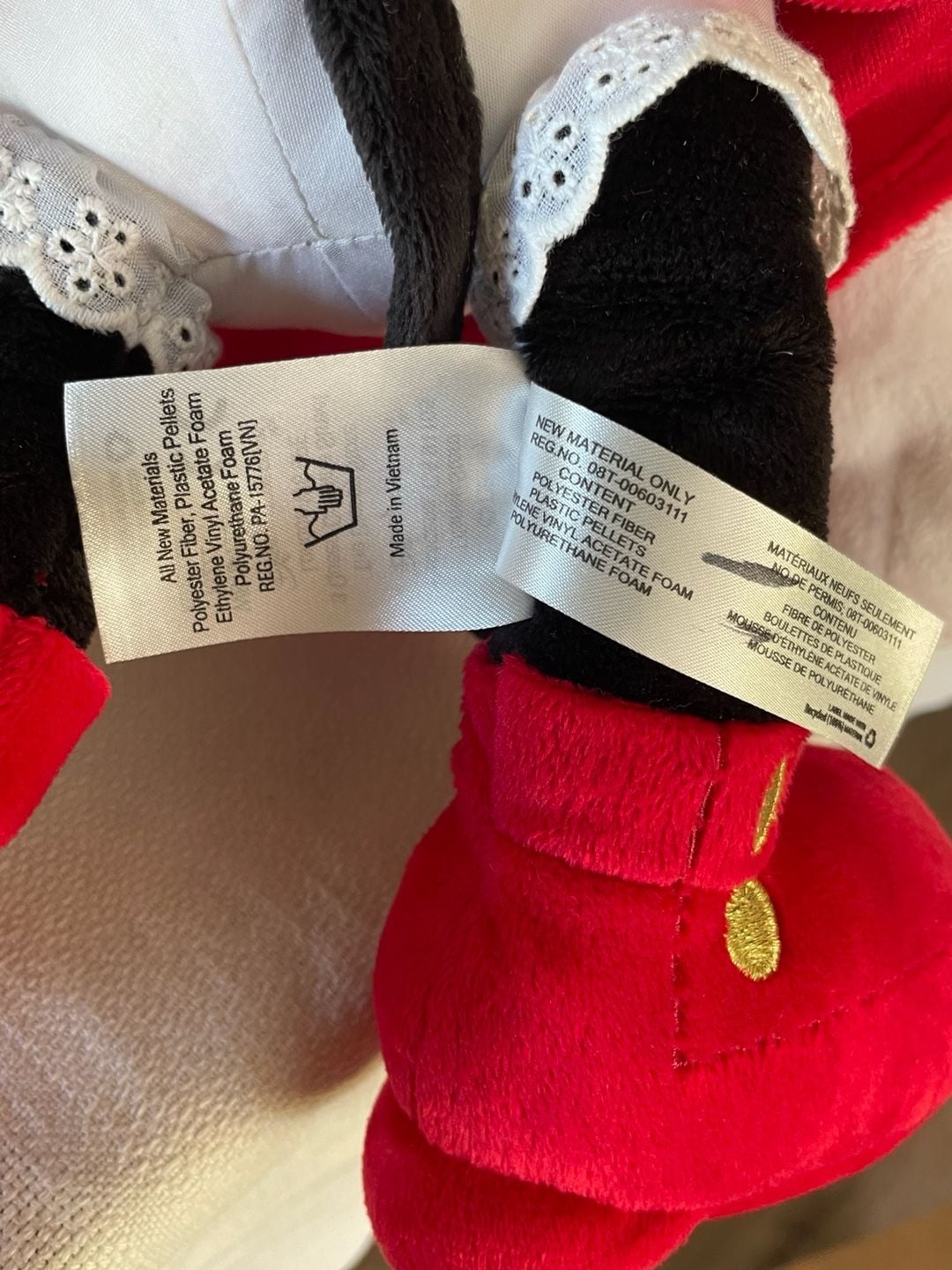 Disney Store 2013 Holiday Minnie Mouse Plush Stuffed Animal 6