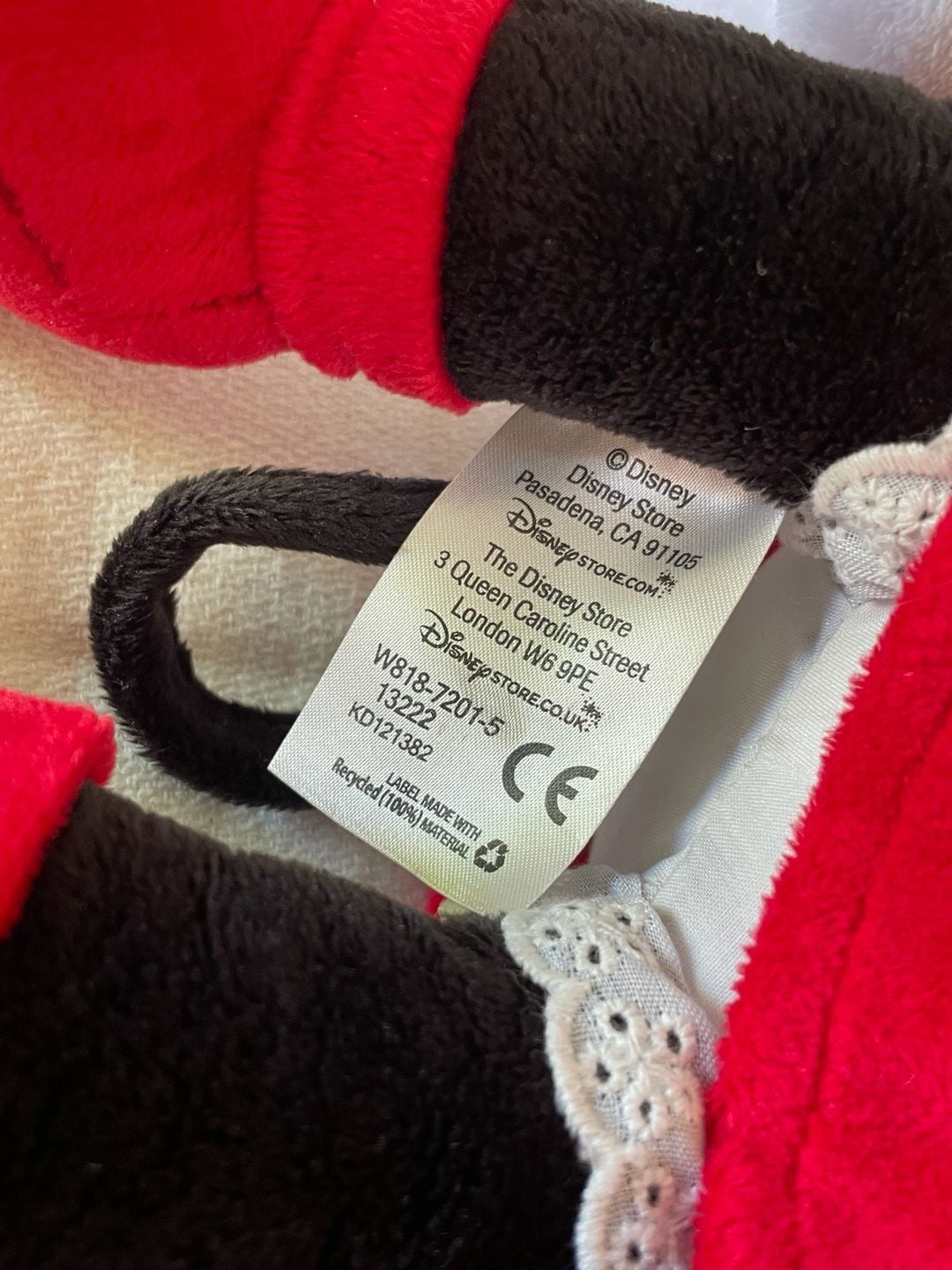 Disney Store 2013 Holiday Minnie Mouse Plush Stuffed Animal 7