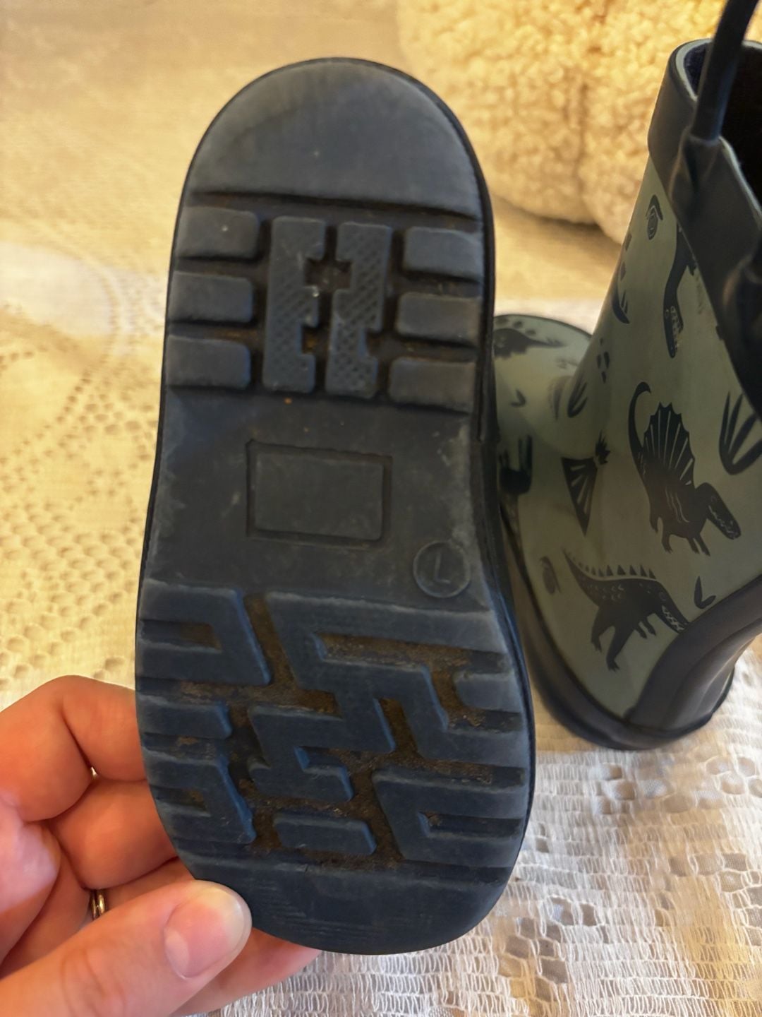 Unbranded Dinosaur Rain Boots Blue Kids 4