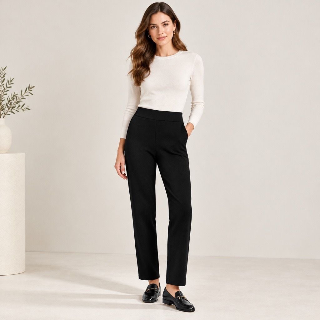 Pure Jill Affinity French Terry Slim Leg Pants Size XL Petite 2