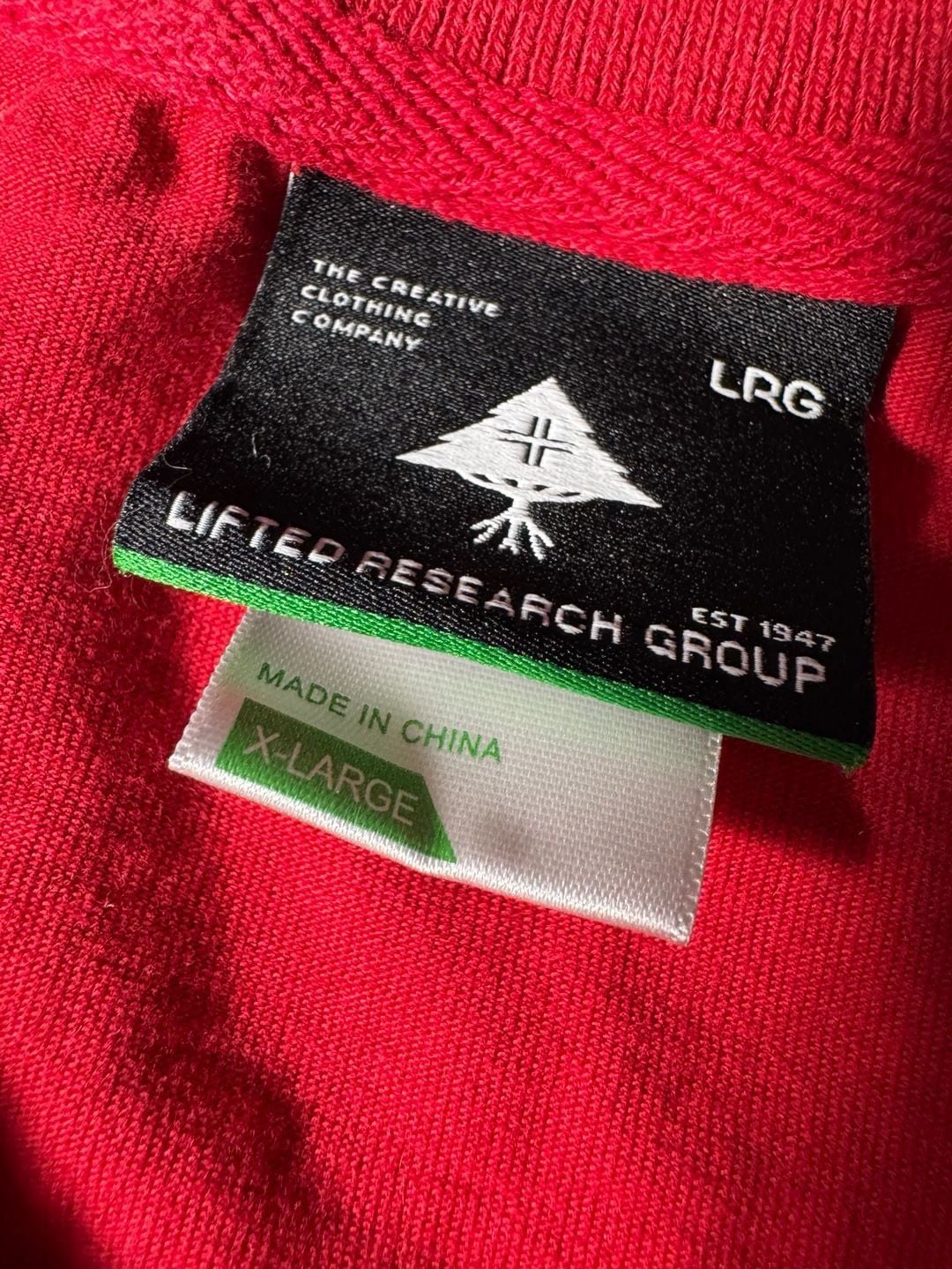 LRG Polo Shirt Size XL Red 5