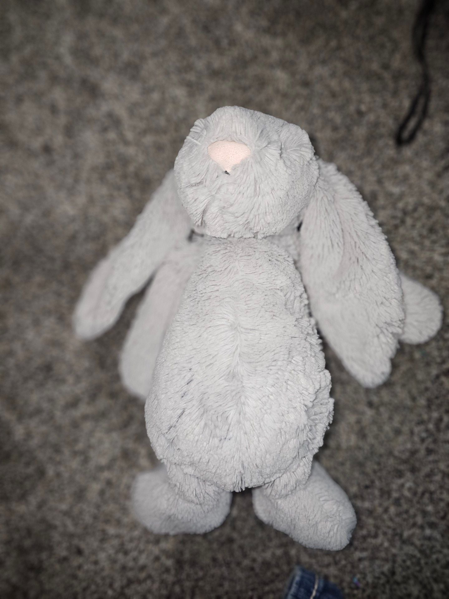 Jellycat Bashful Silver Bunny Plush Stuffed Animal Grey medium 1