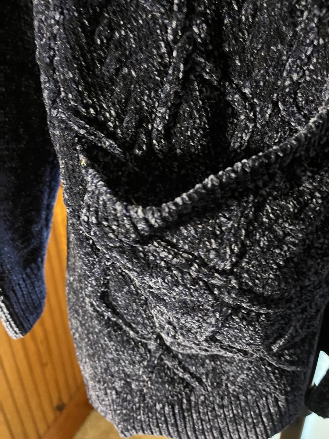 Grace Petite Cardigan Sweater Size PS Navy Blue 5