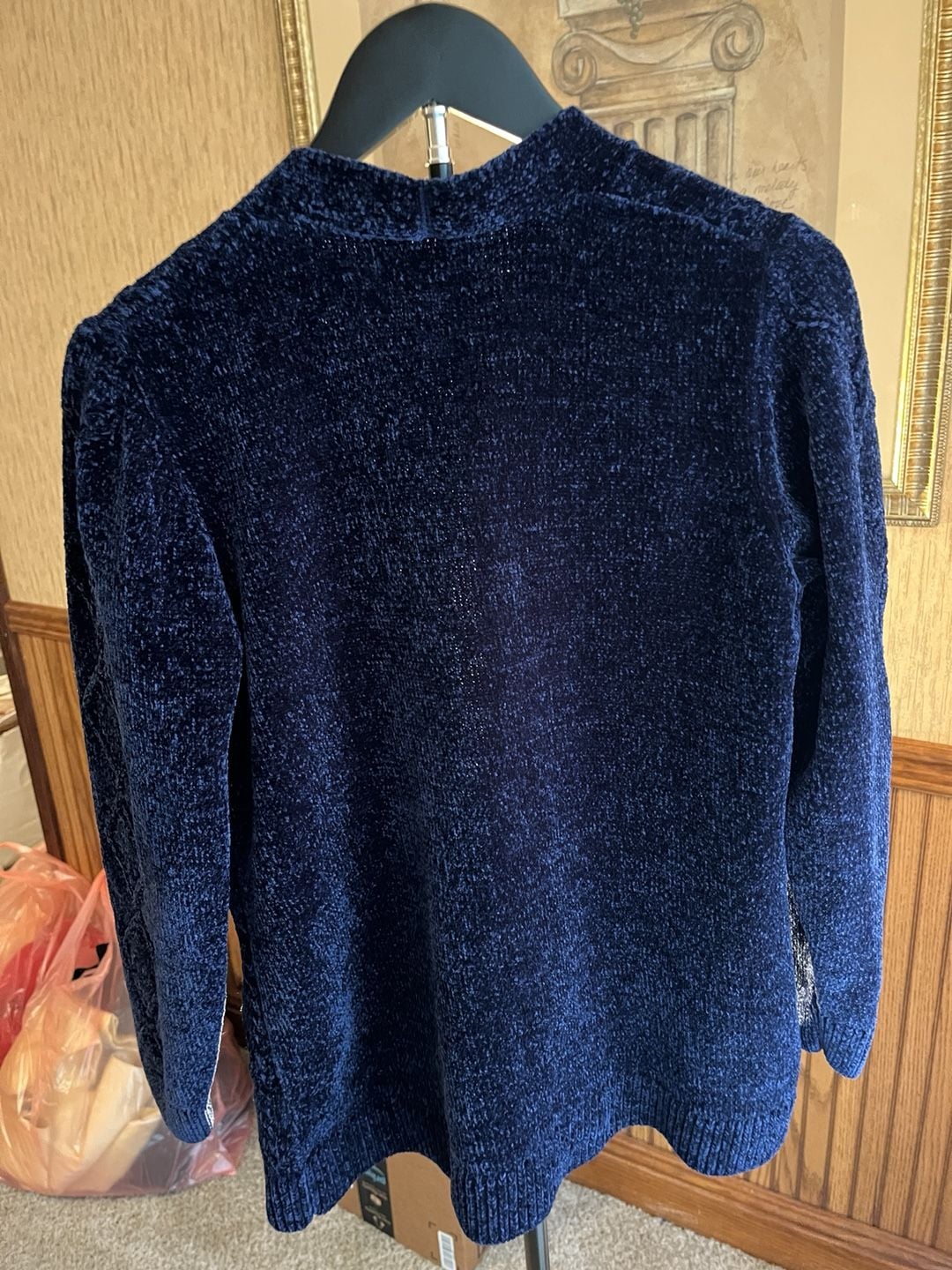 Grace Petite Cardigan Sweater Size PS Navy Blue 11