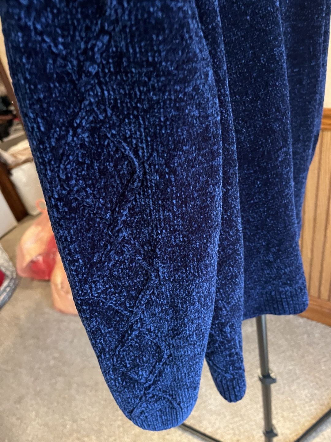Grace Petite Cardigan Sweater Size PS Navy Blue 14