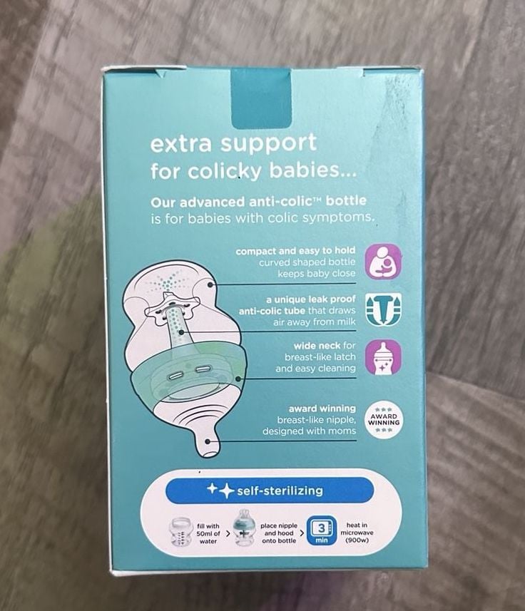 Tommee Tippee Advanced Anti-Colic Baby Bottle 5oz 150ml New 2