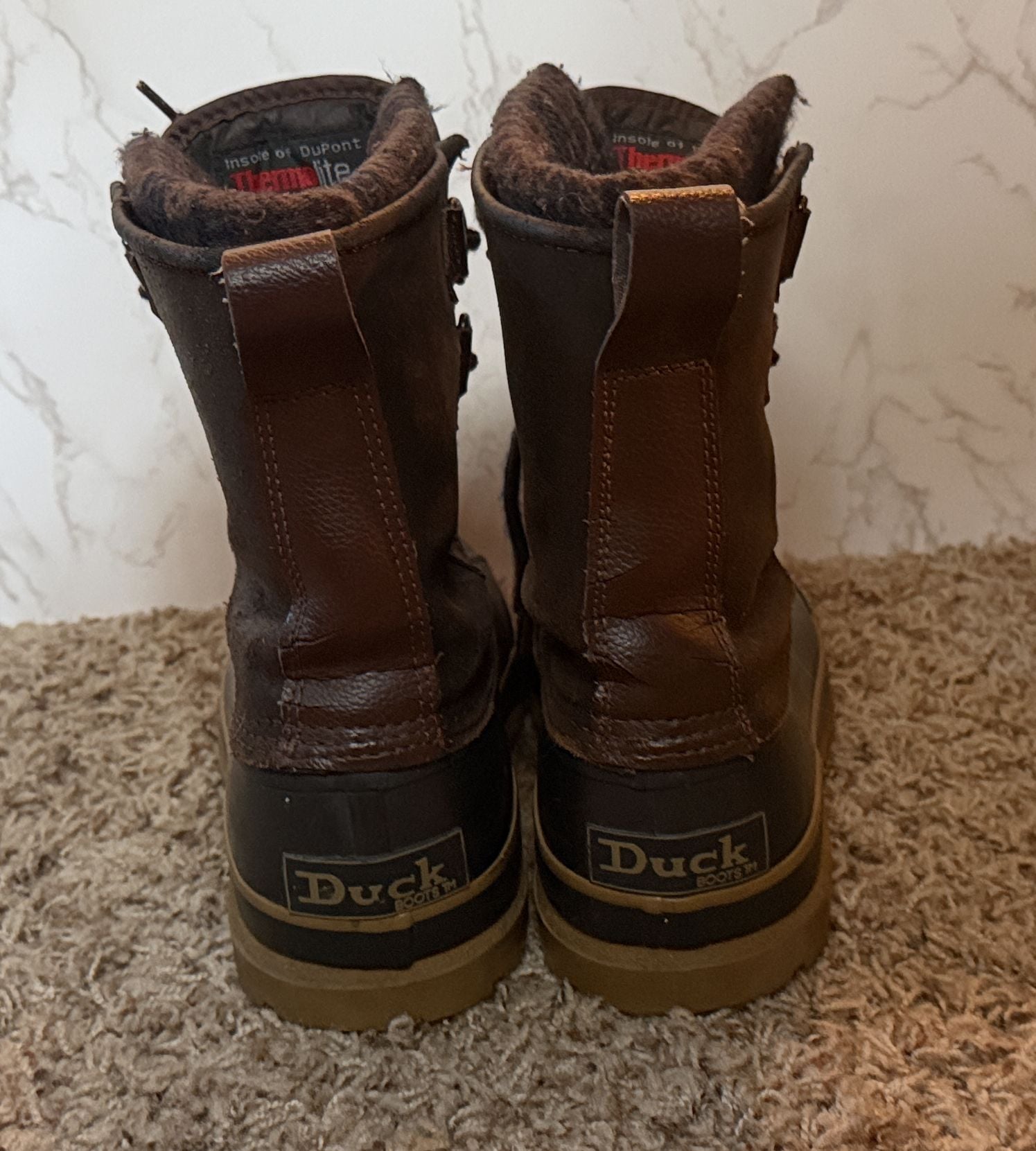 Men’s Duck Boots Thermolite Size 7 Winter Duck Boots Brown 6