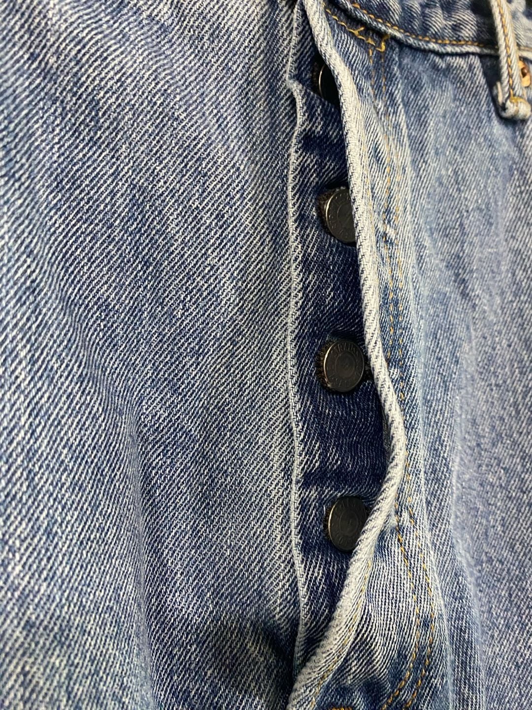 Levi's 501 Straight Leg Jeans Size 38x30 Medium Wash Denim 5