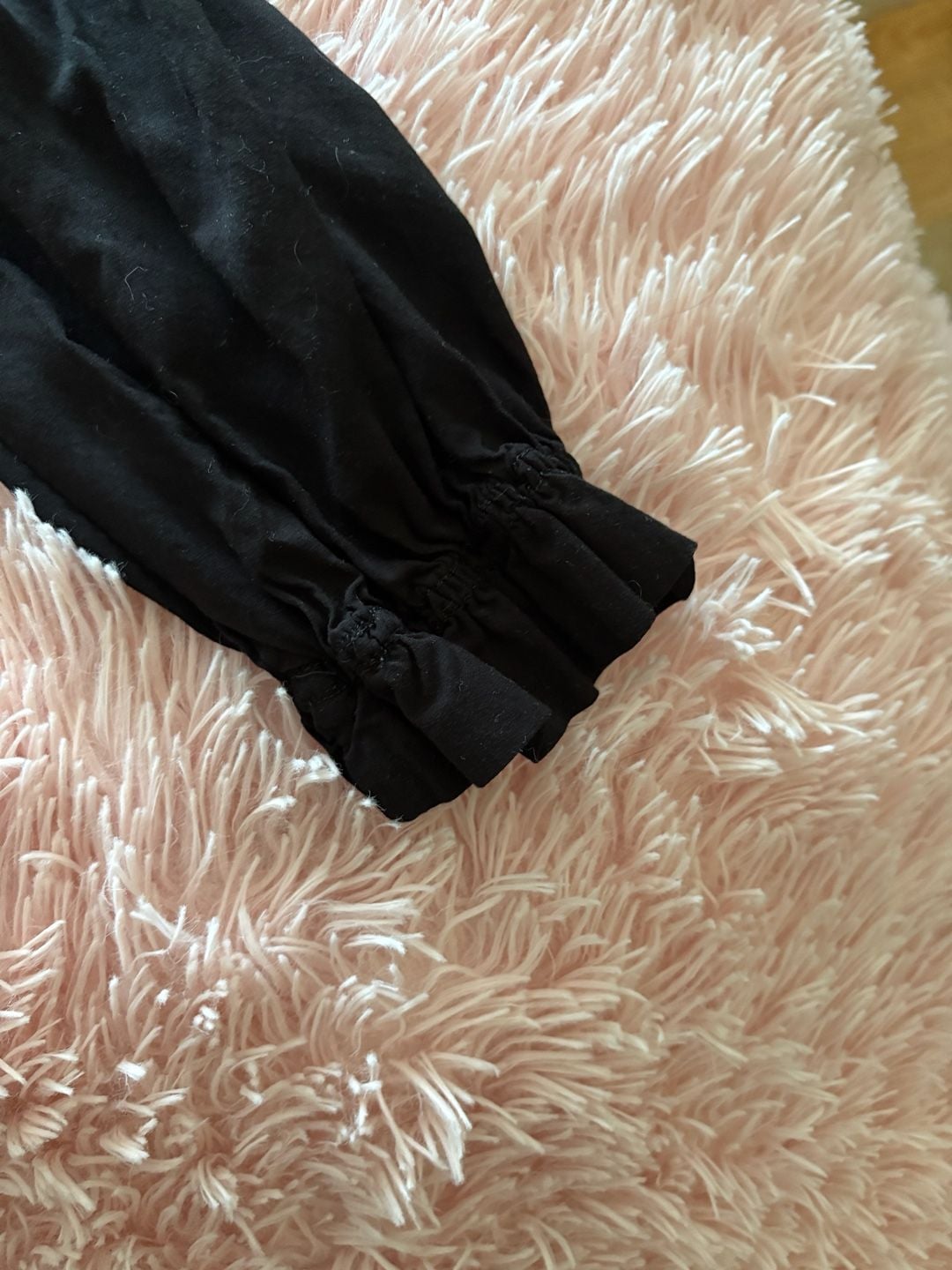 Republic Black Ruffle Neck Long Sleeve Blouse 6