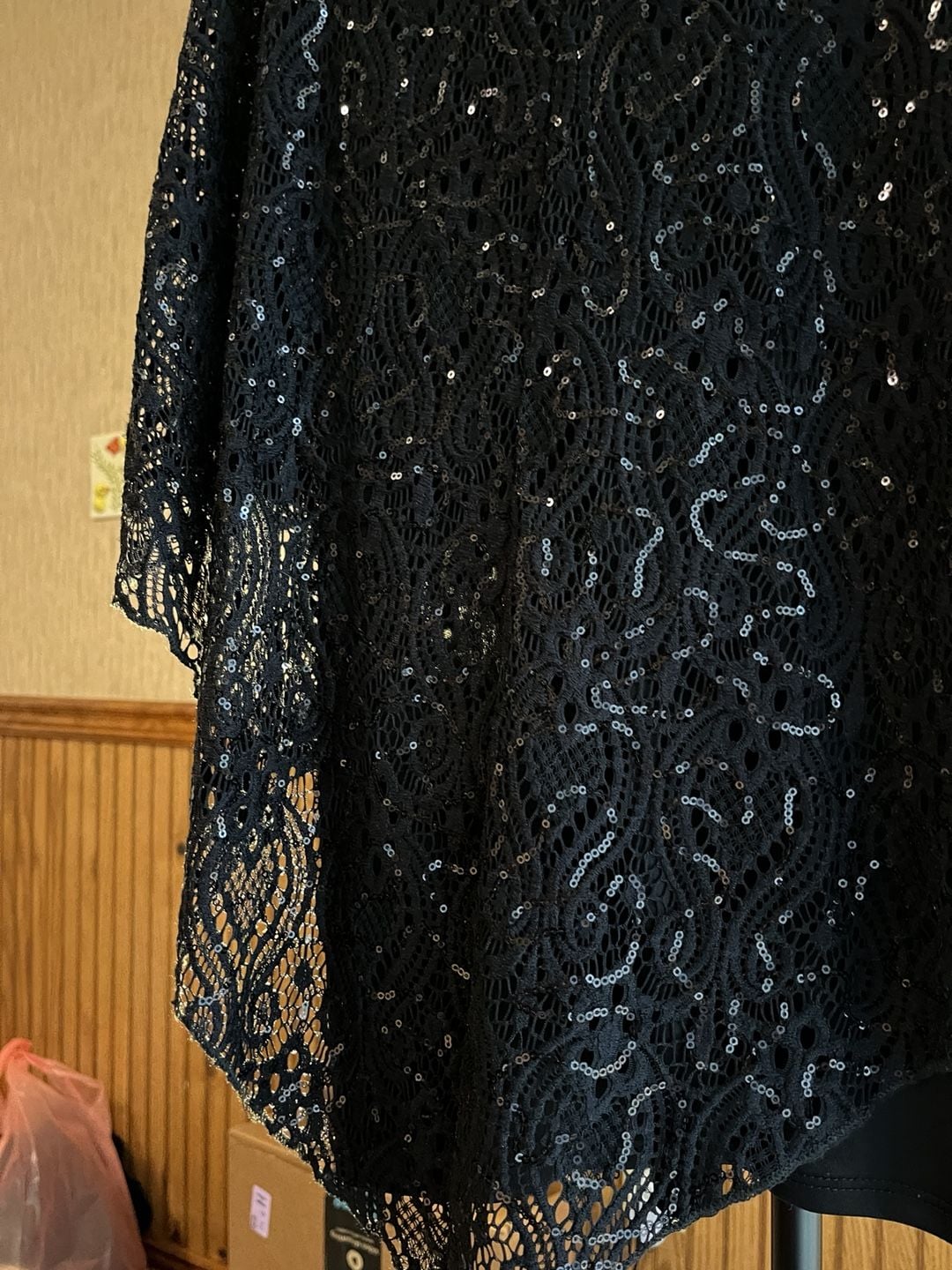 Brittany Black Lace Top Size 2X Black 11