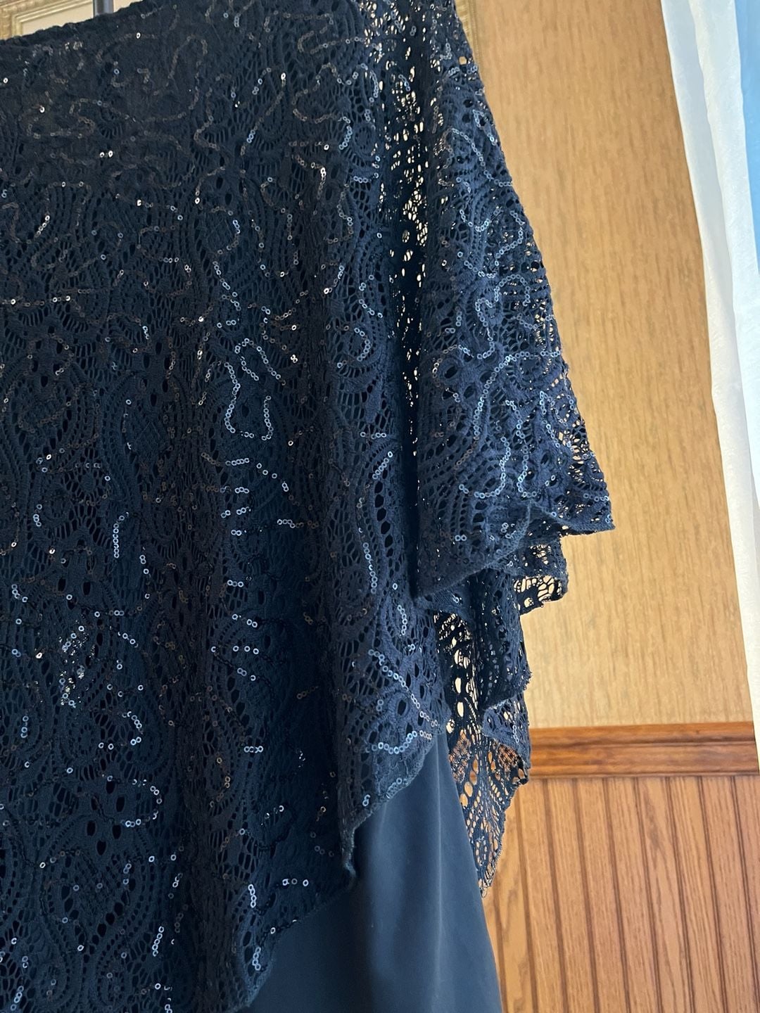 Brittany Black Lace Top Size 2X Black 12