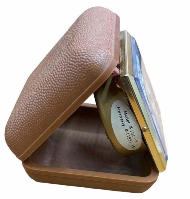 Sunrise Travel Alarm Clock Model 101-5 Brown Leatherette Case 3
