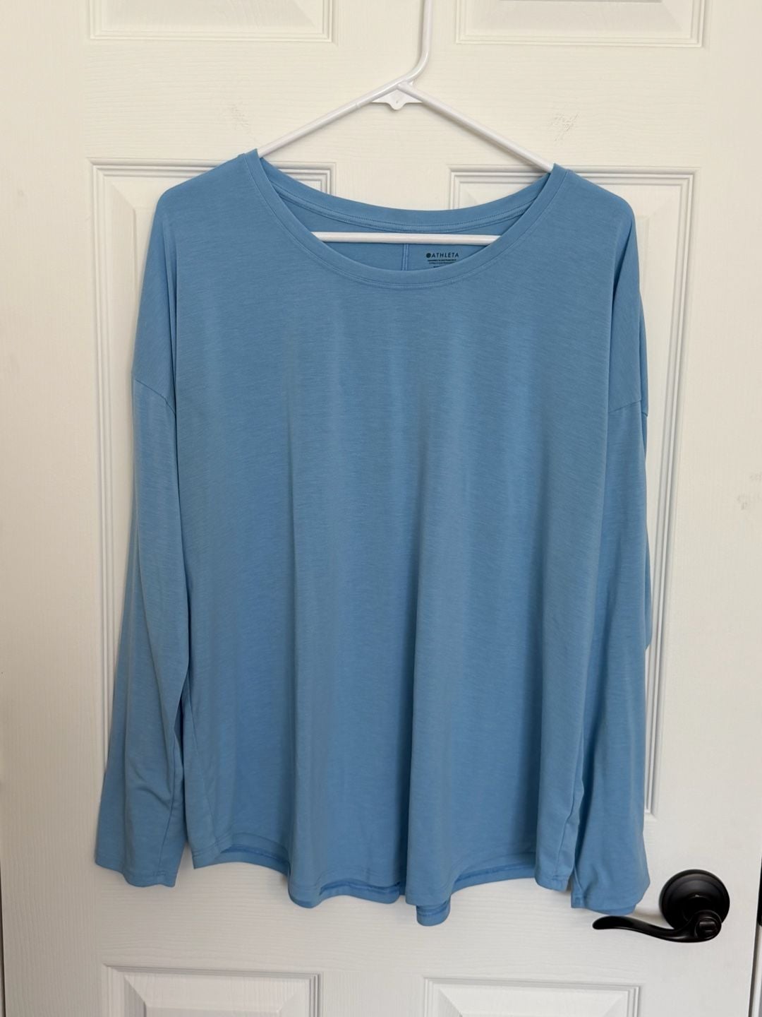 Athleta Long Sleeve Shirt Size XL Blue 2
