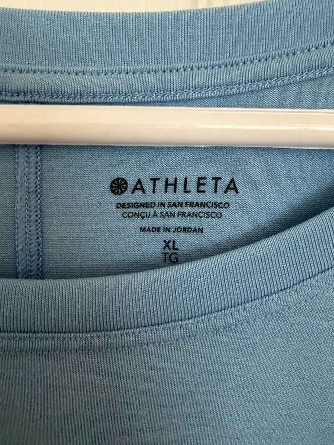 Athleta Long Sleeve Shirt Size XL Blue 4