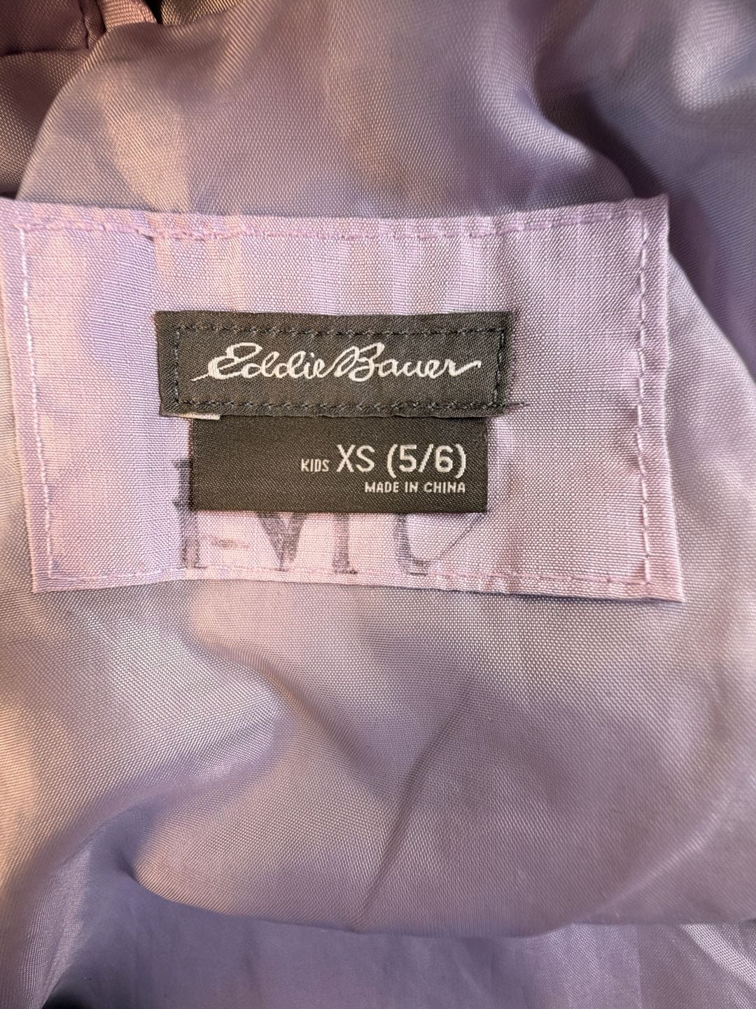 Eddie Bauer Hooded Jacket Kids XS (5/6) Purple Windbreaker 7