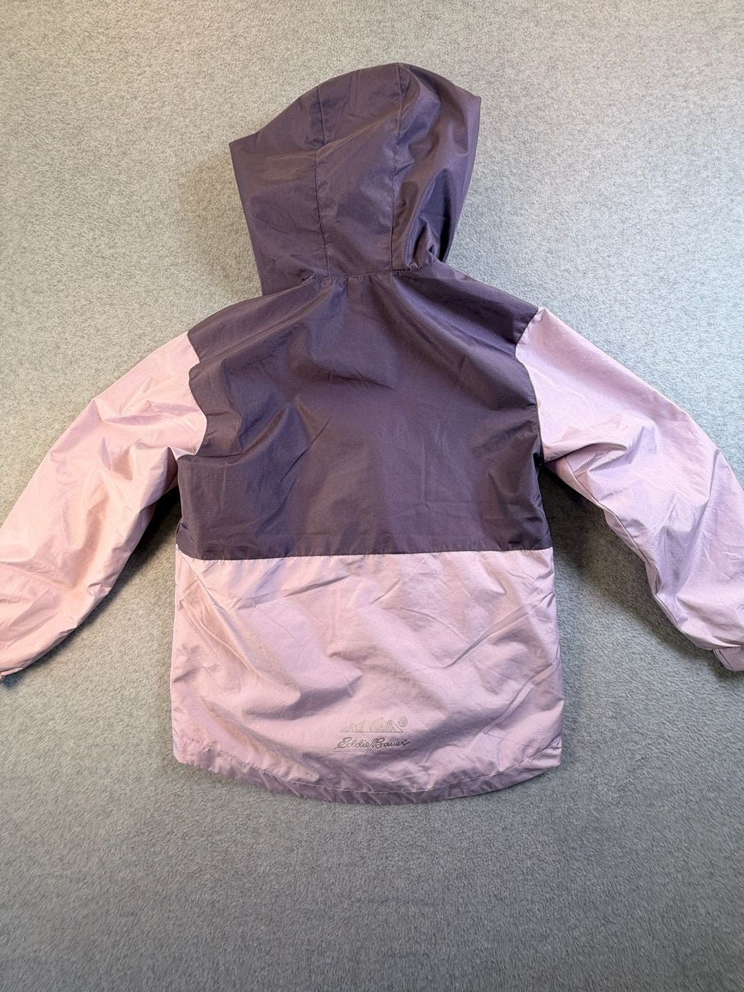 Eddie Bauer Hooded Jacket Kids XS (5/6) Purple Windbreaker 9