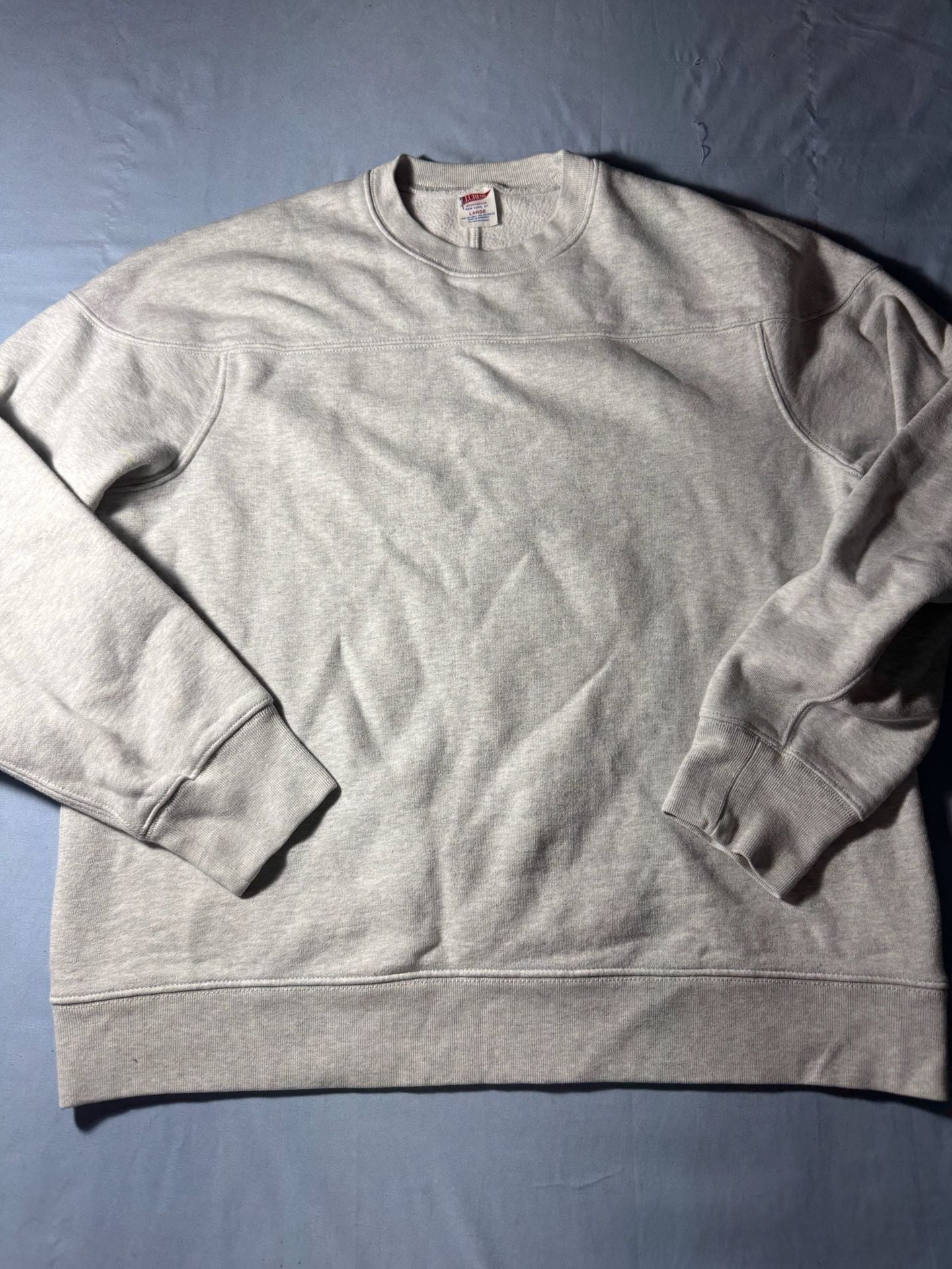J.Crew Sweatshirt Size Large Gray Crewneck Pullover 2