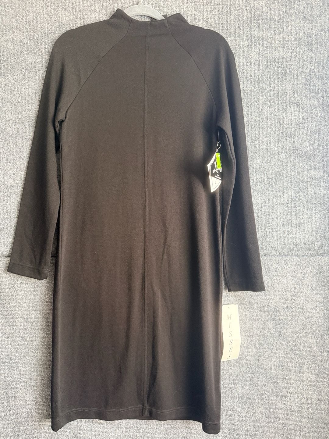 Lennie for Nina Leonard Mock Neck Dress Size S Black 4