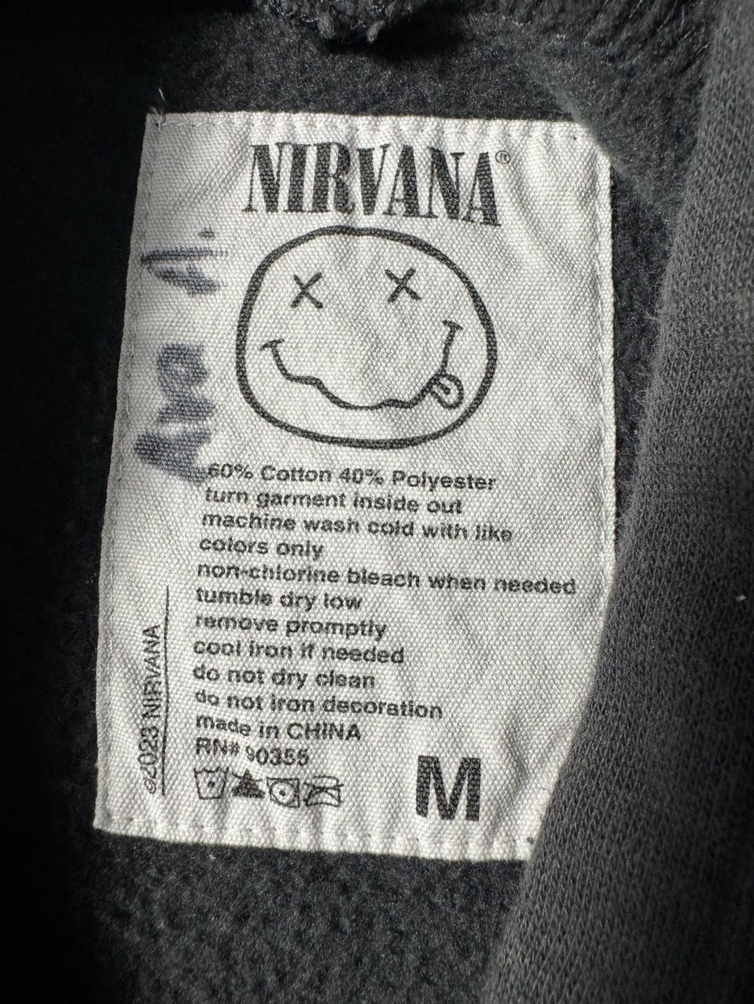 Youth Nirvana Graphic Hoodie Black 3