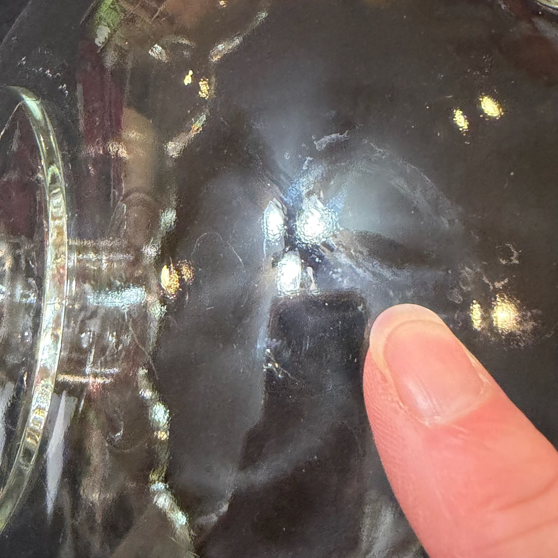 Vintage Indiana Glass “Teardrop” Footed Comport Candy Bowl Scalloped Edge
8