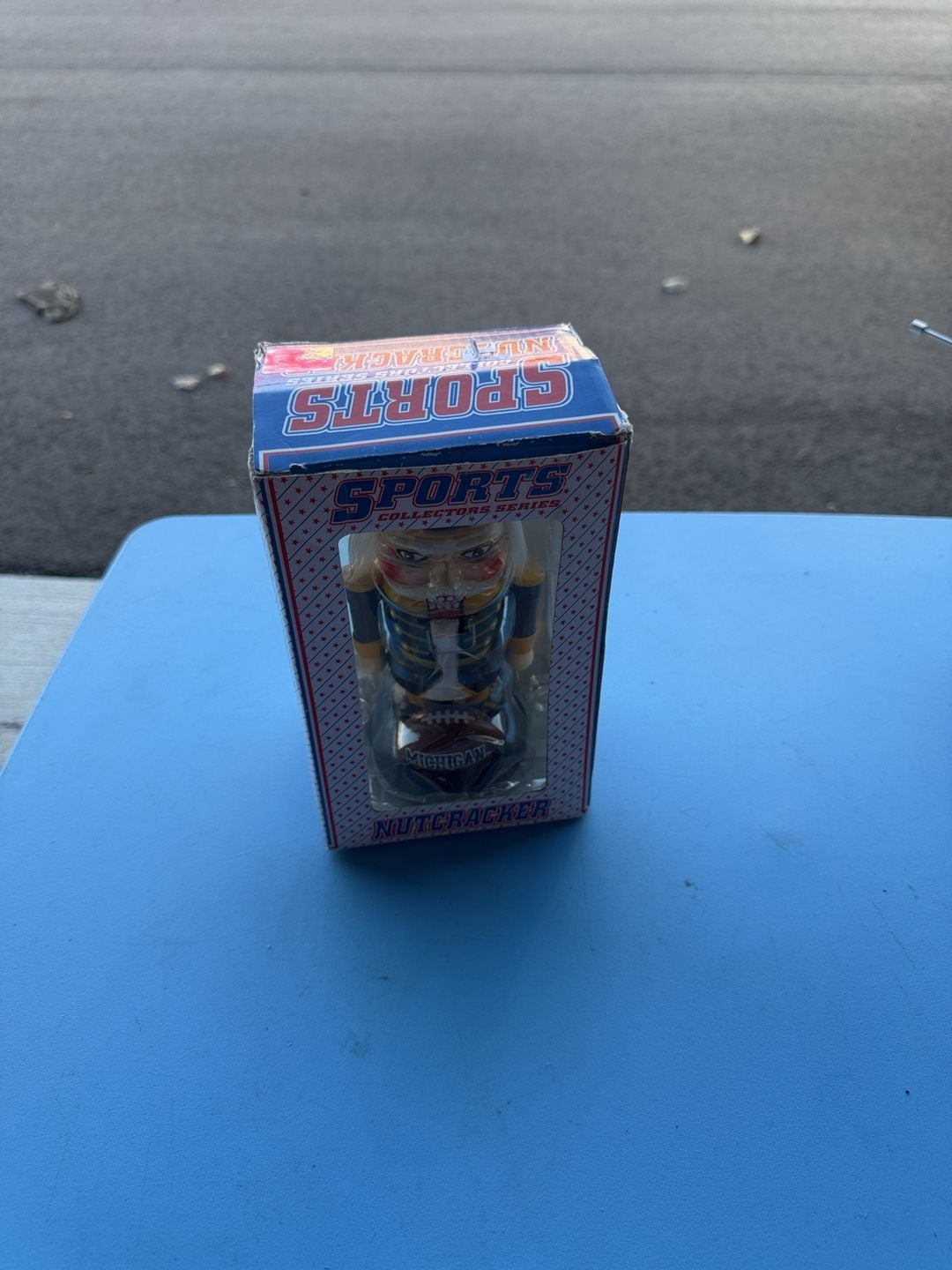 Sports Collectors Series Michigan Wolverines Football Nutcracker with Box 7