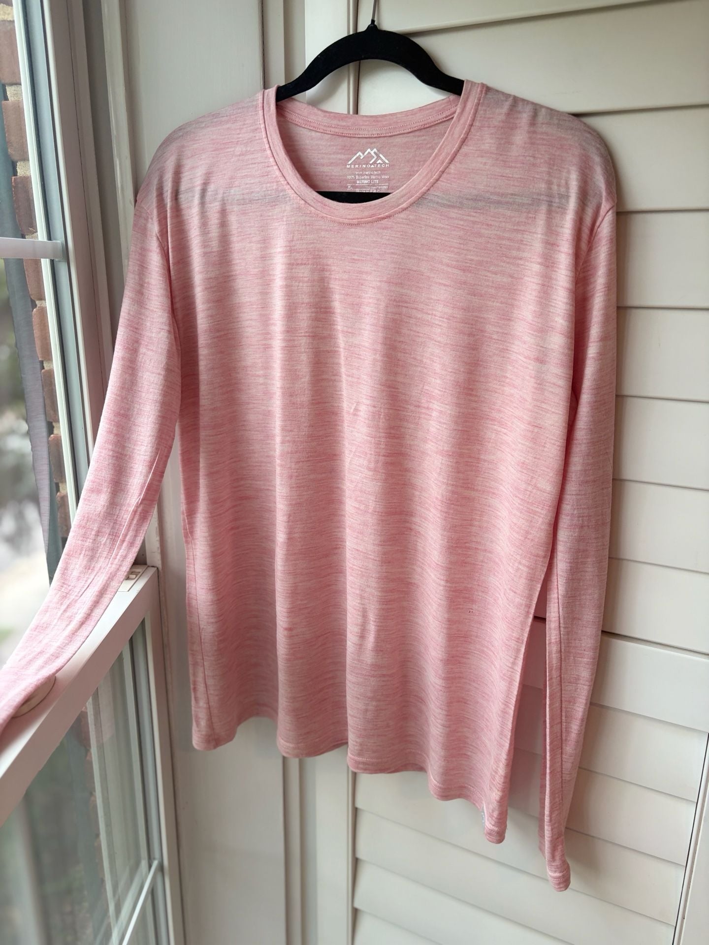 Merino.tech Pink Merino Wool Cold Weather Athletic Shirt Outdoor Base-layer 6