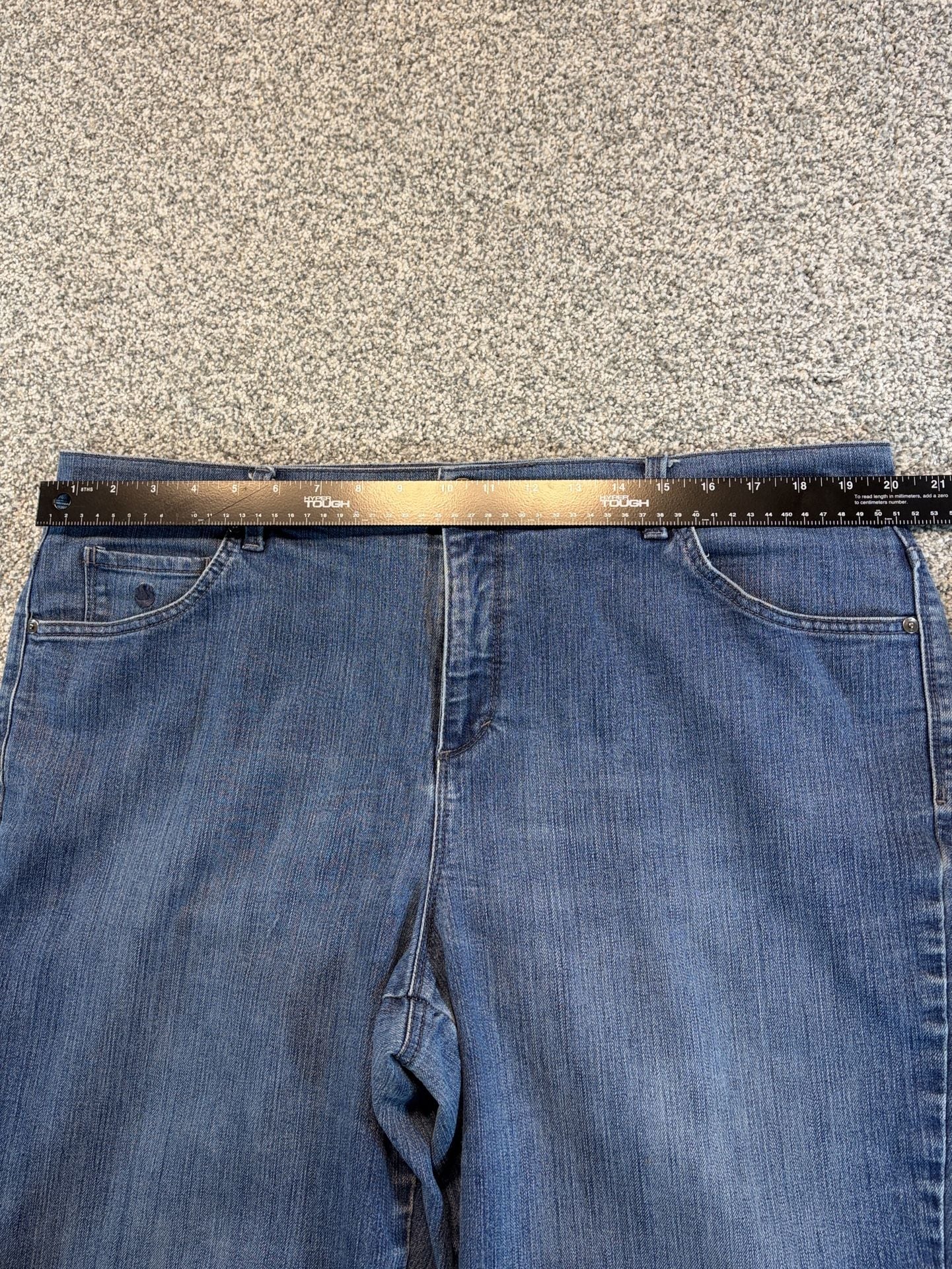 Gloria Vanderbilt Straight Jeans Size 18W Blue Denim Pre-Owned 6