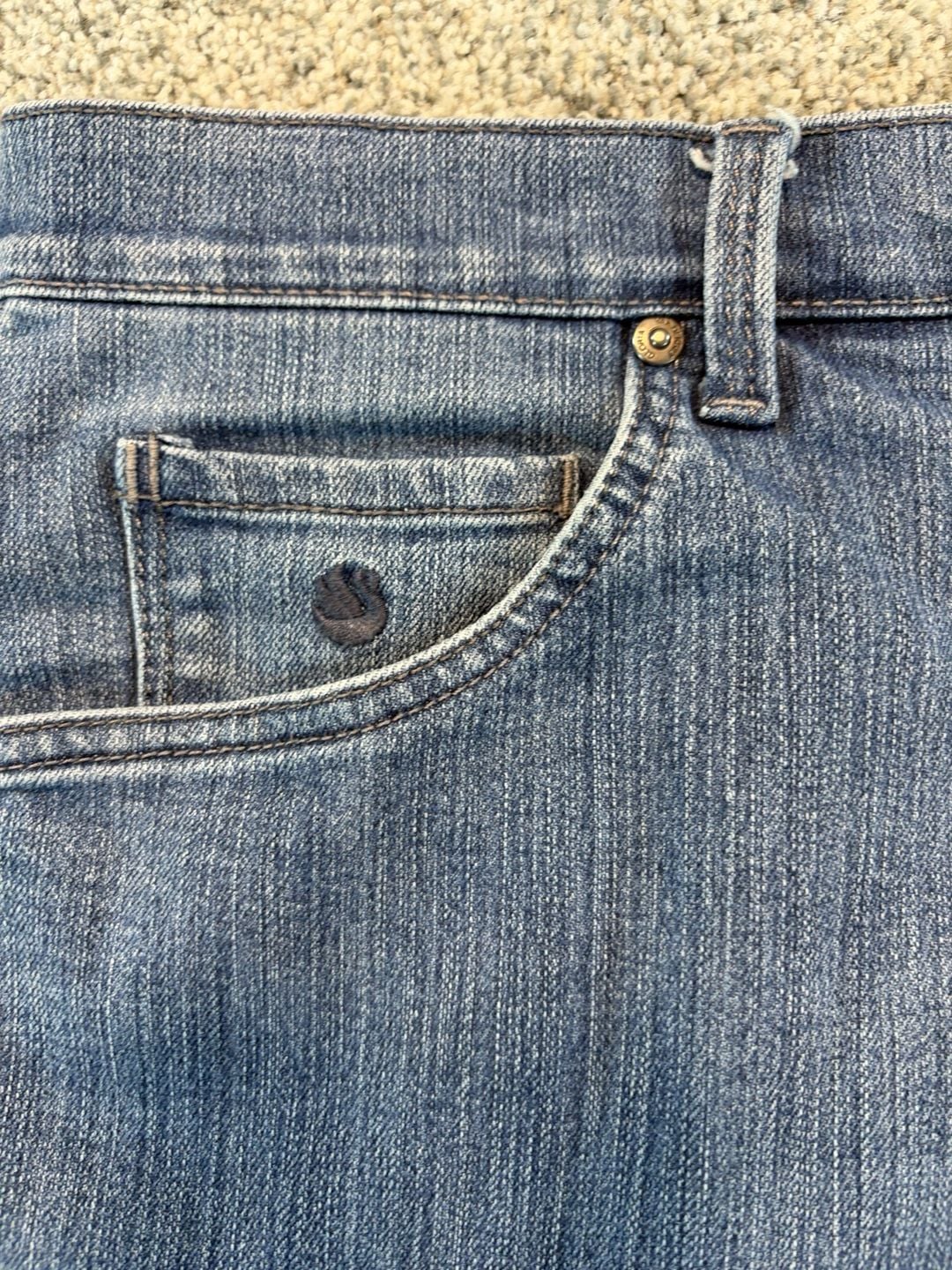 Gloria Vanderbilt Straight Jeans Size 18W Blue Denim Pre-Owned 7