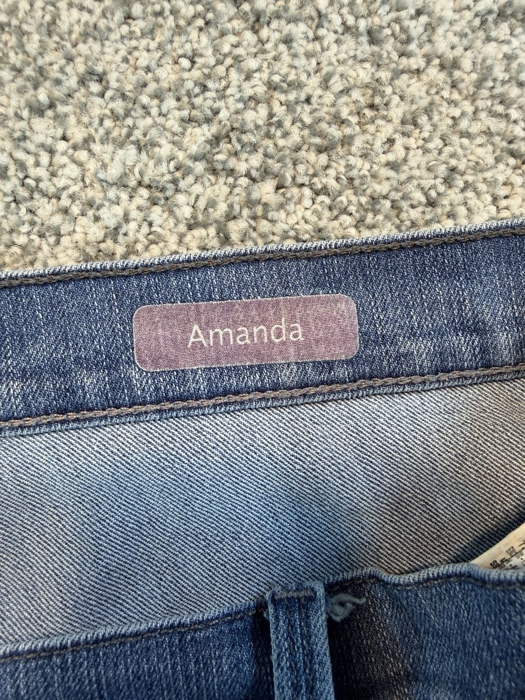 Gloria Vanderbilt Straight Jeans Size 18W Blue Denim Pre-Owned 10