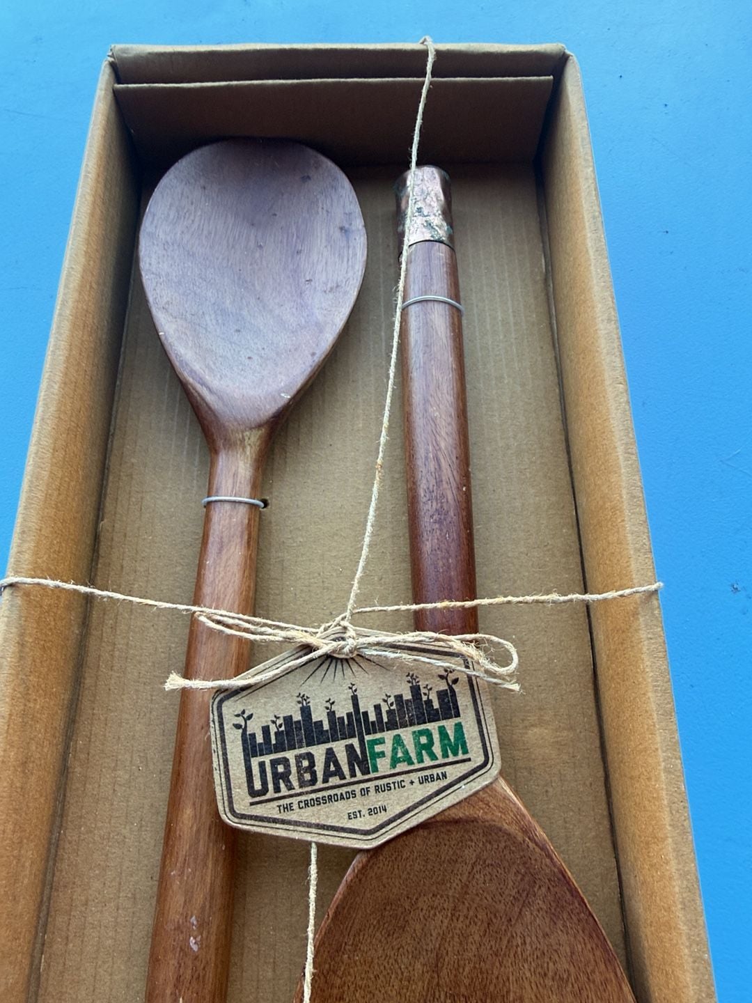 Urban Farm Wooden Salad Servers Set 2